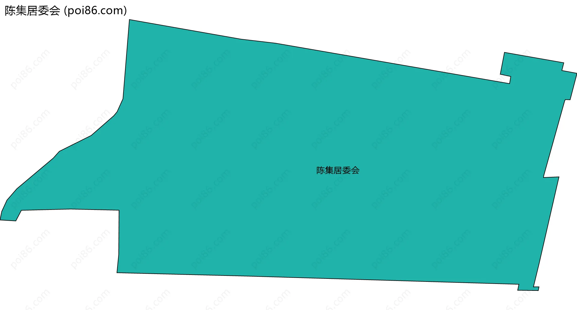 陈集居委会边界地图