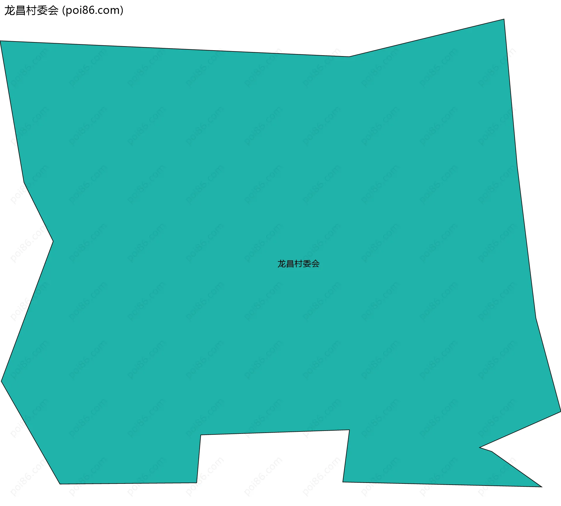 龙昌村委会边界地图