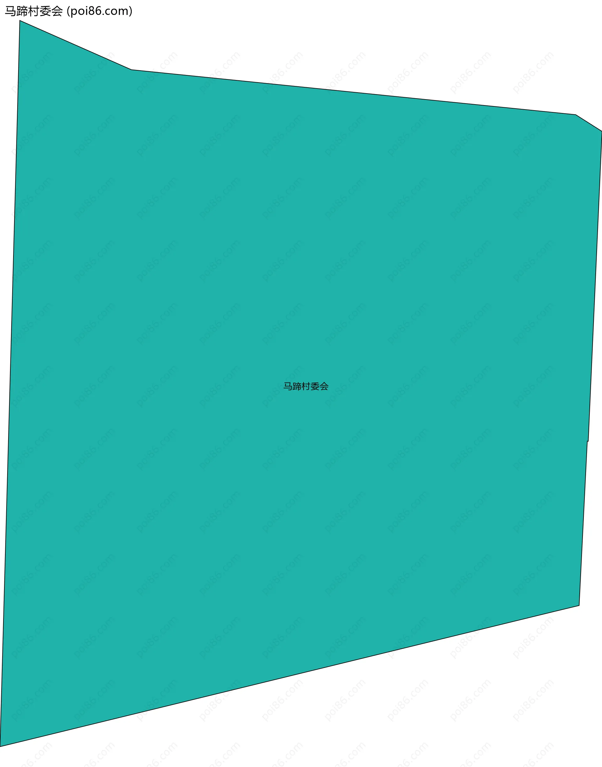 马蹄村委会边界地图