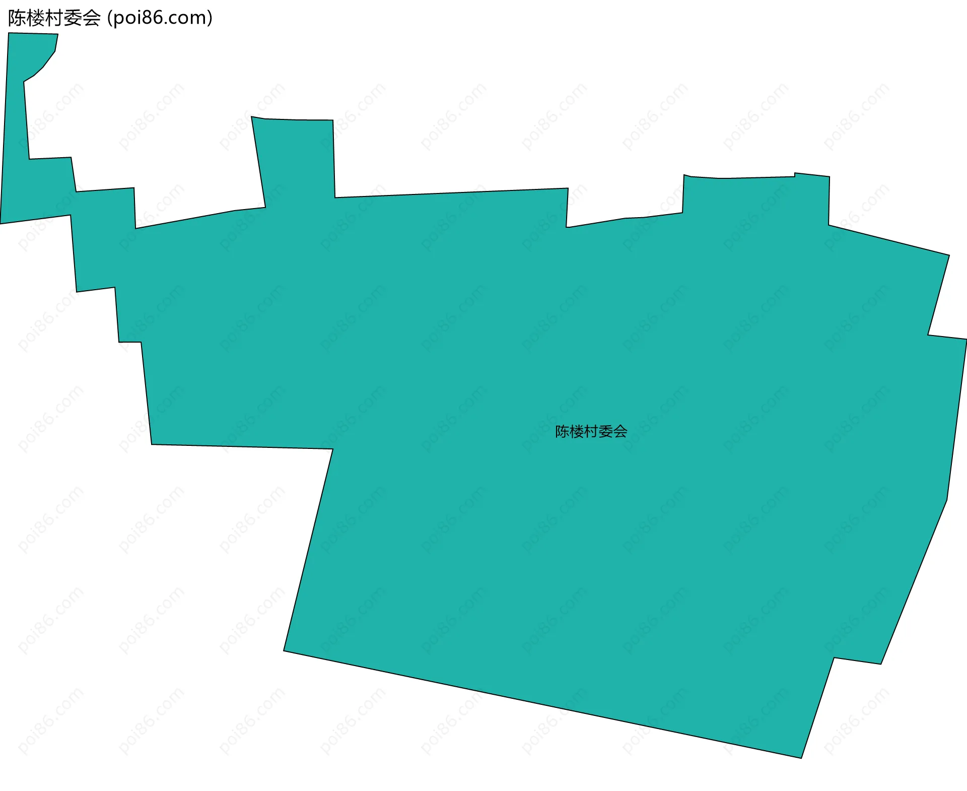 陈楼村委会边界地图