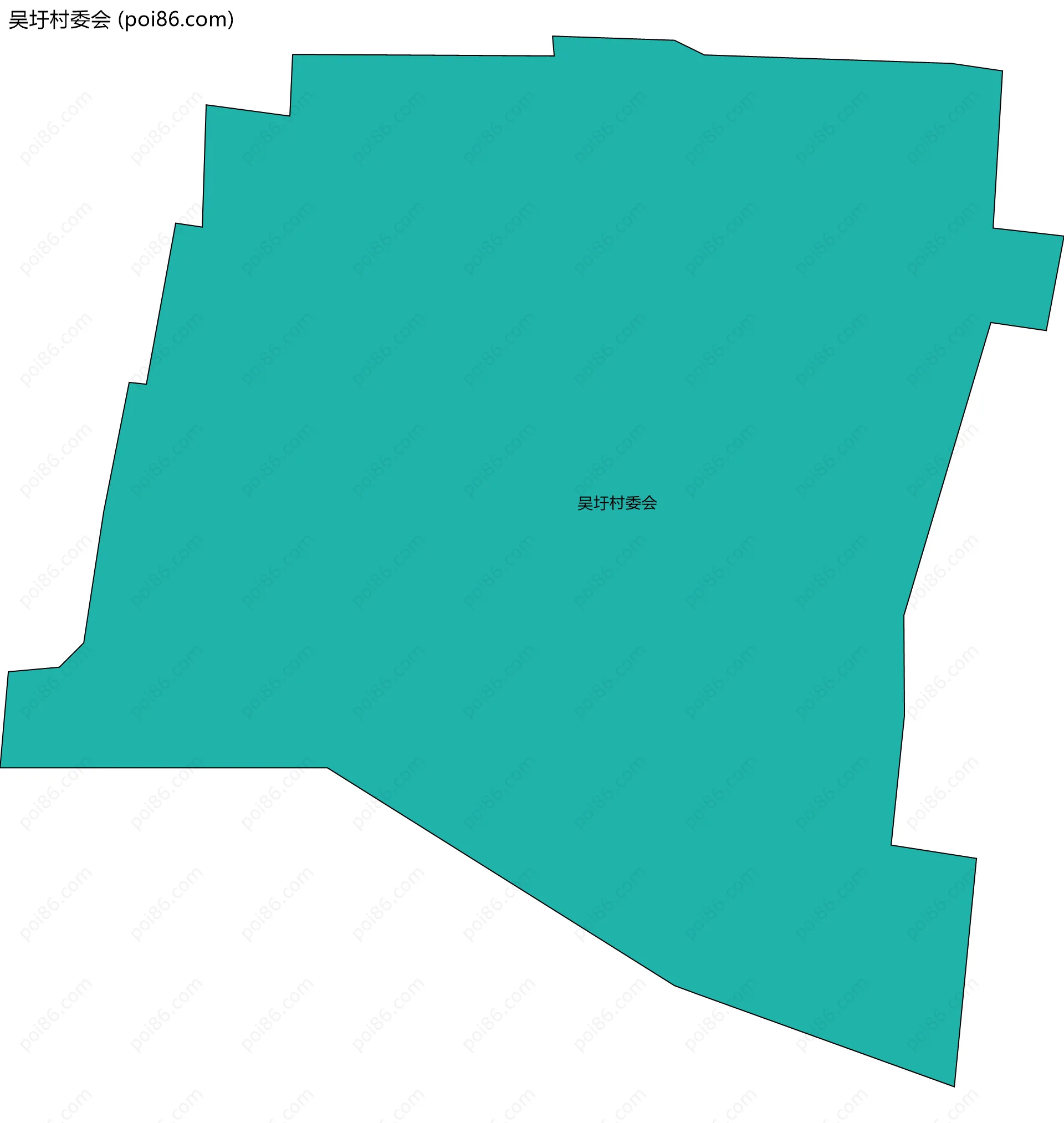 吴圩村委会边界地图