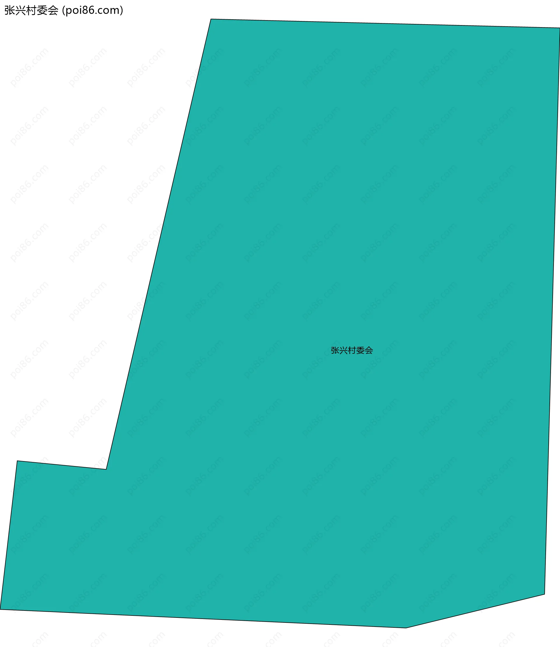 张兴村委会边界地图