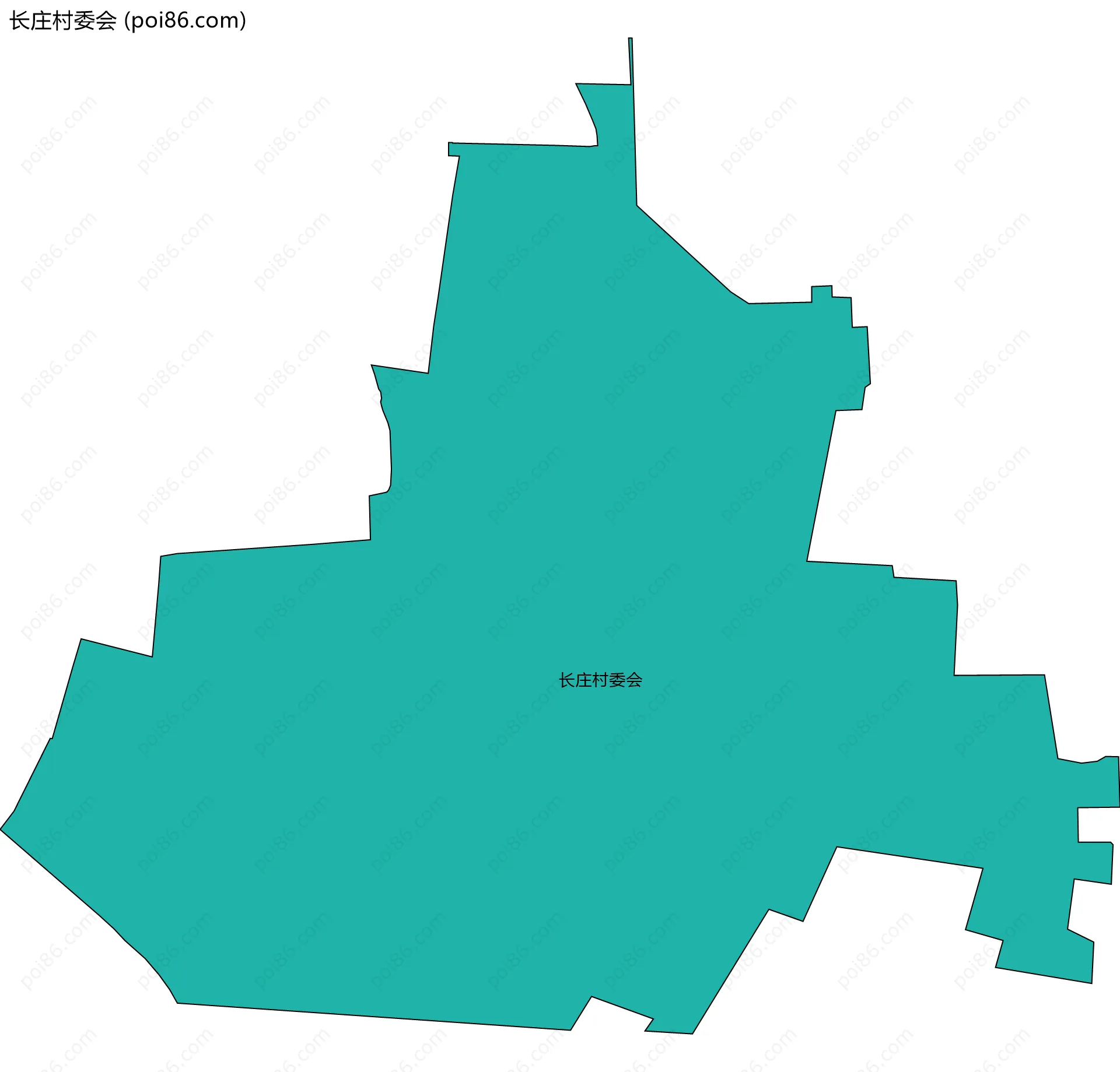 长庄村委会边界地图