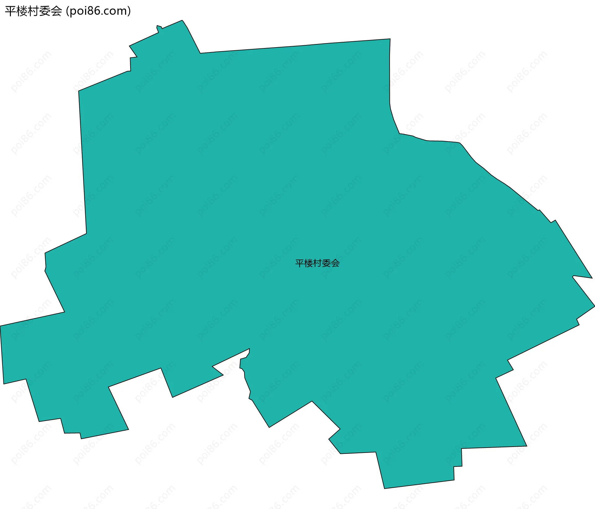 平楼村委会边界地图