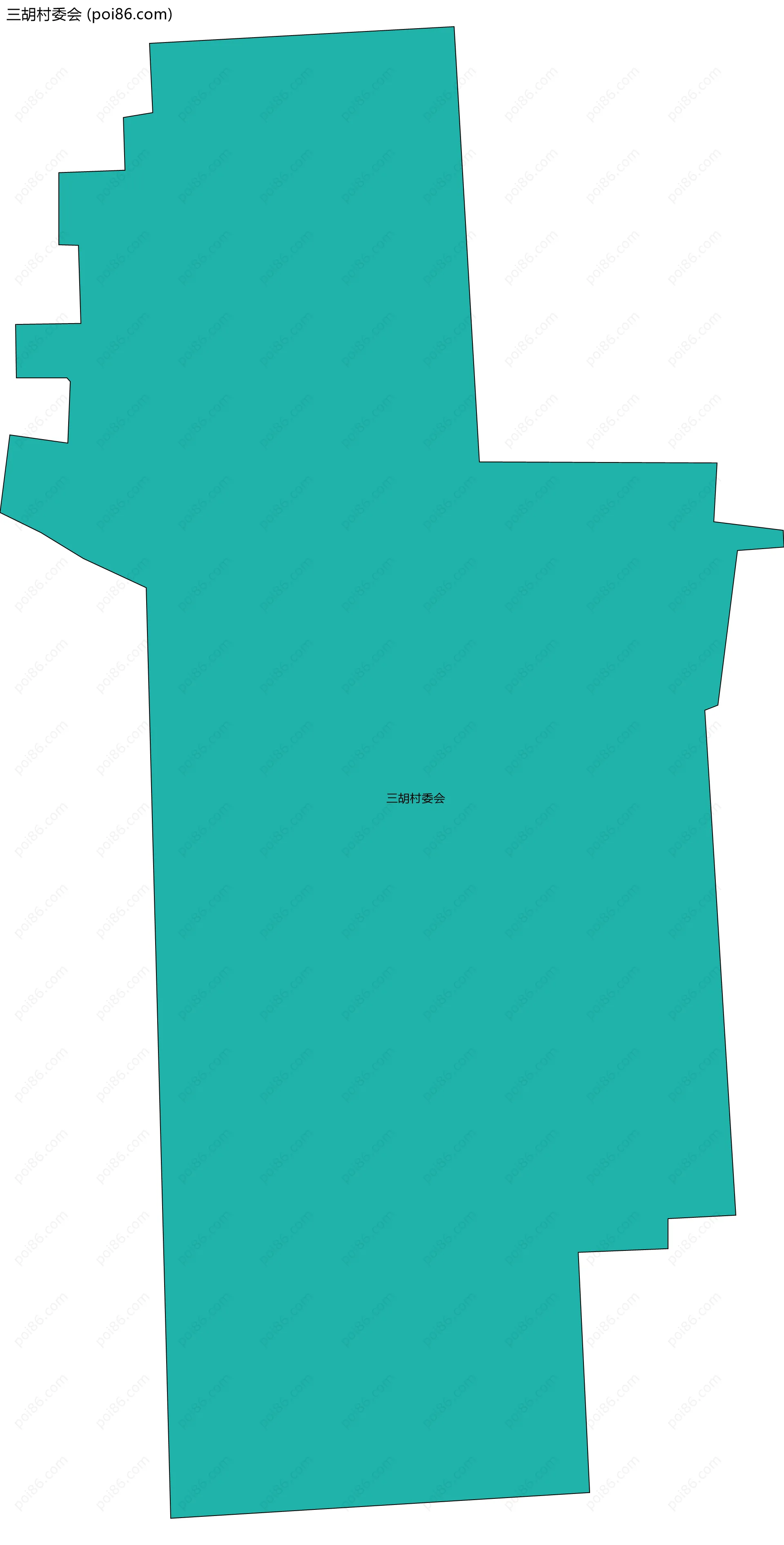 三胡村委会边界地图