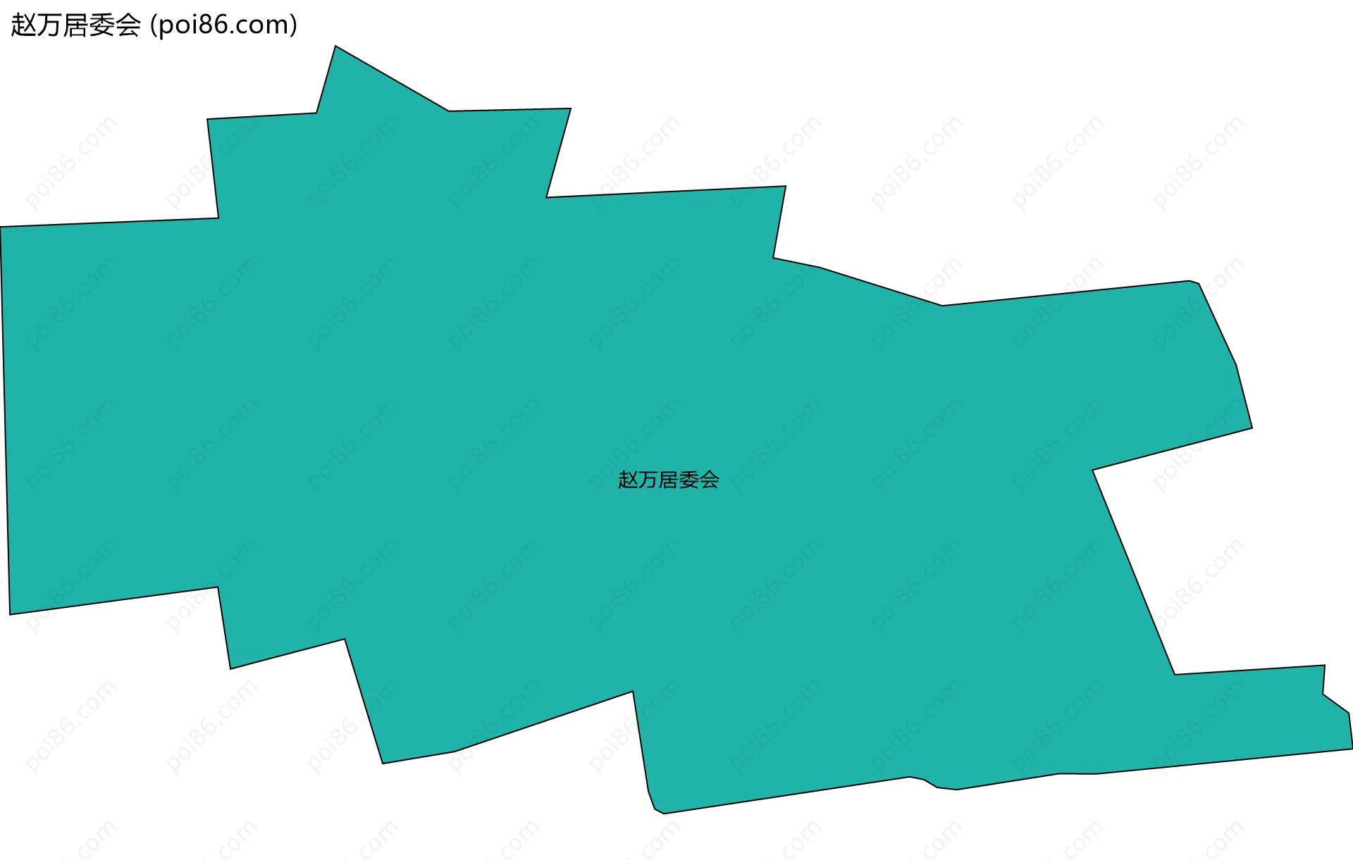 赵万居委会边界地图