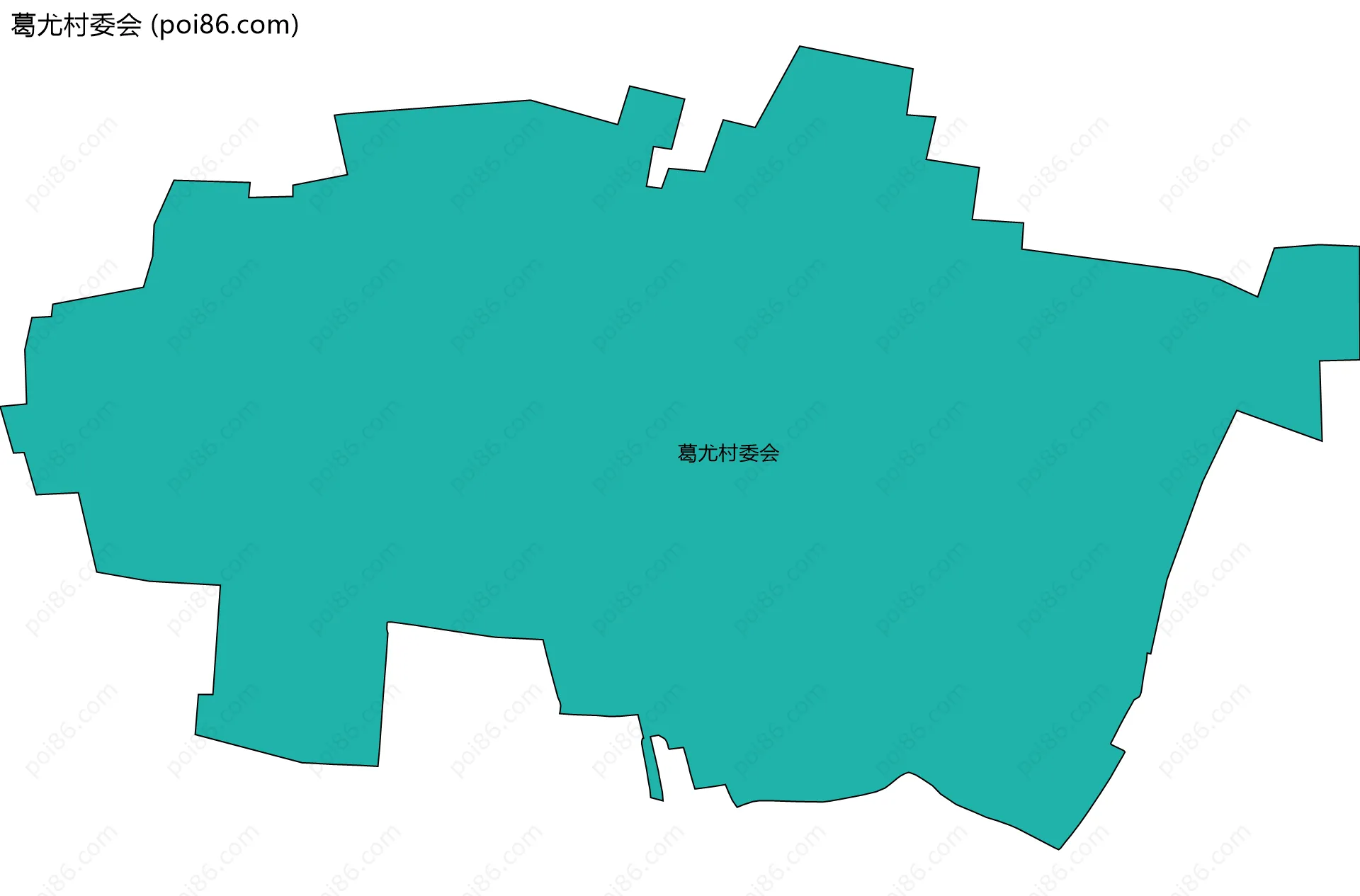 葛尤村委会边界地图