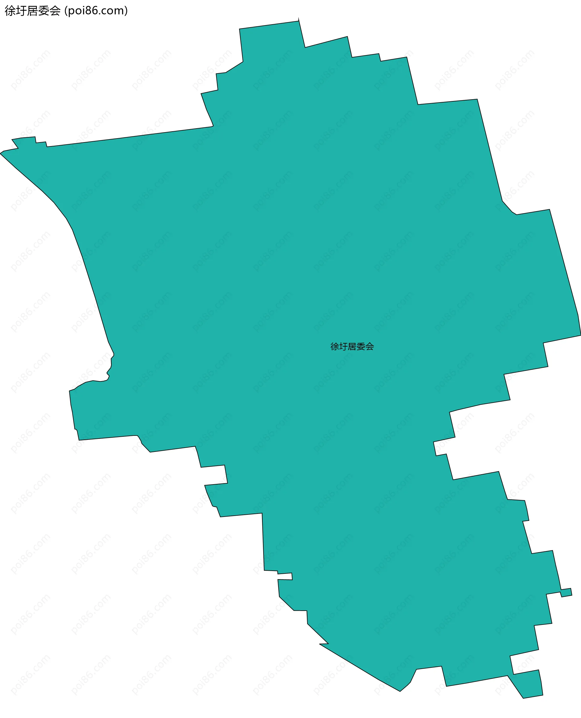 徐圩居委会边界地图