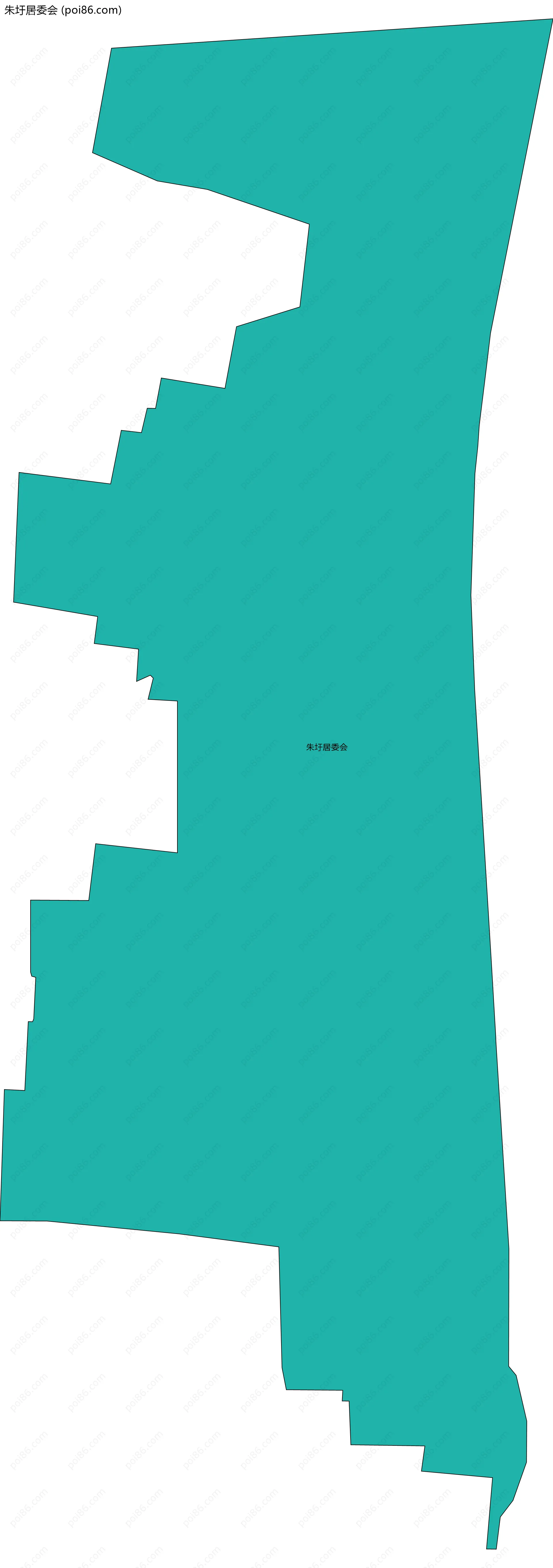 朱圩居委会边界地图