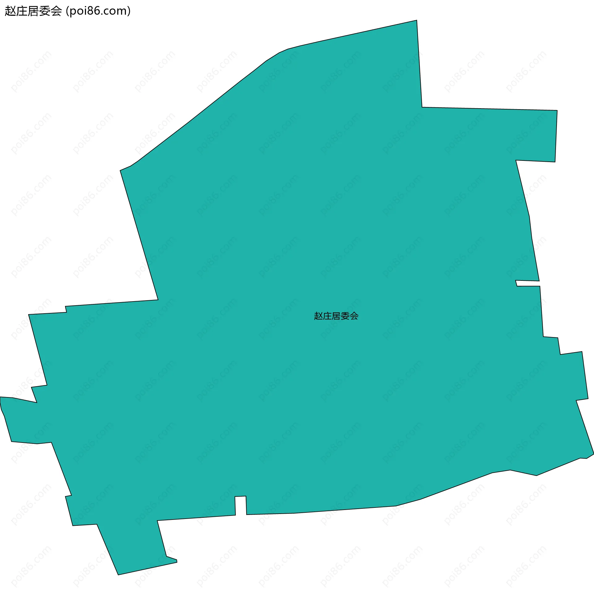 赵庄居委会边界地图