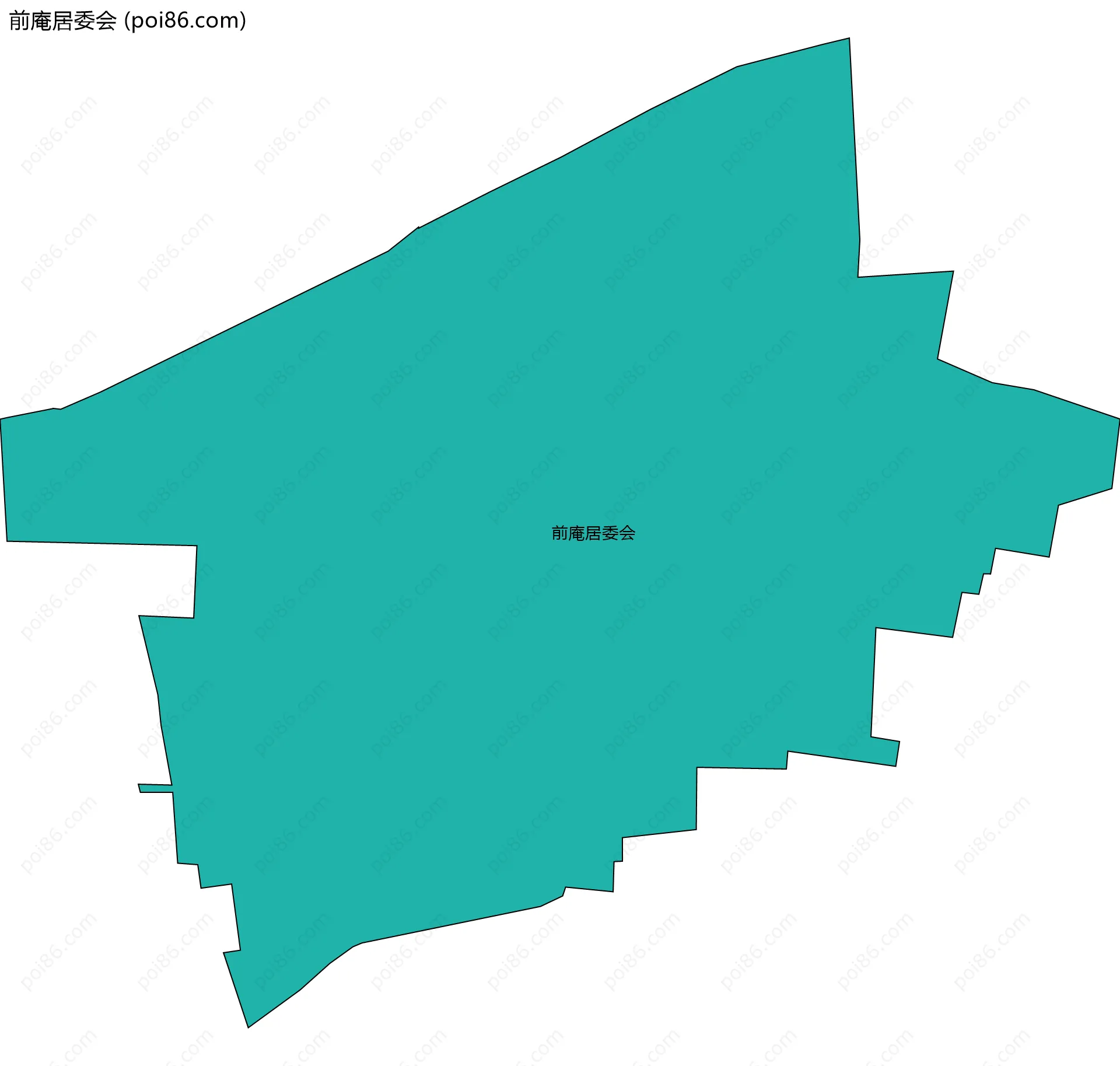 前庵居委会边界地图
