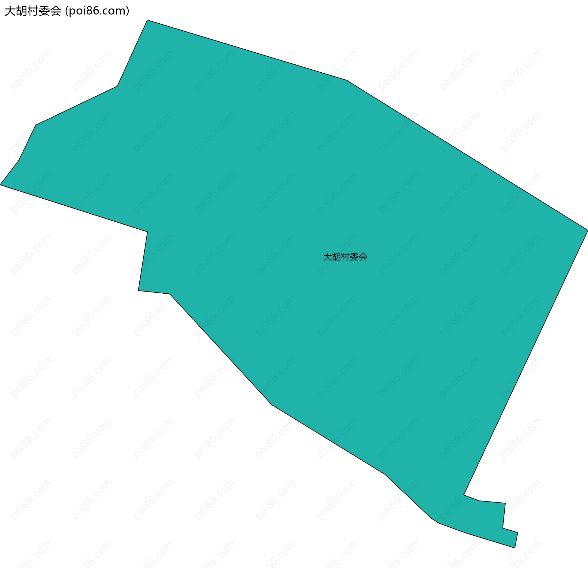 大胡村委会边界地图