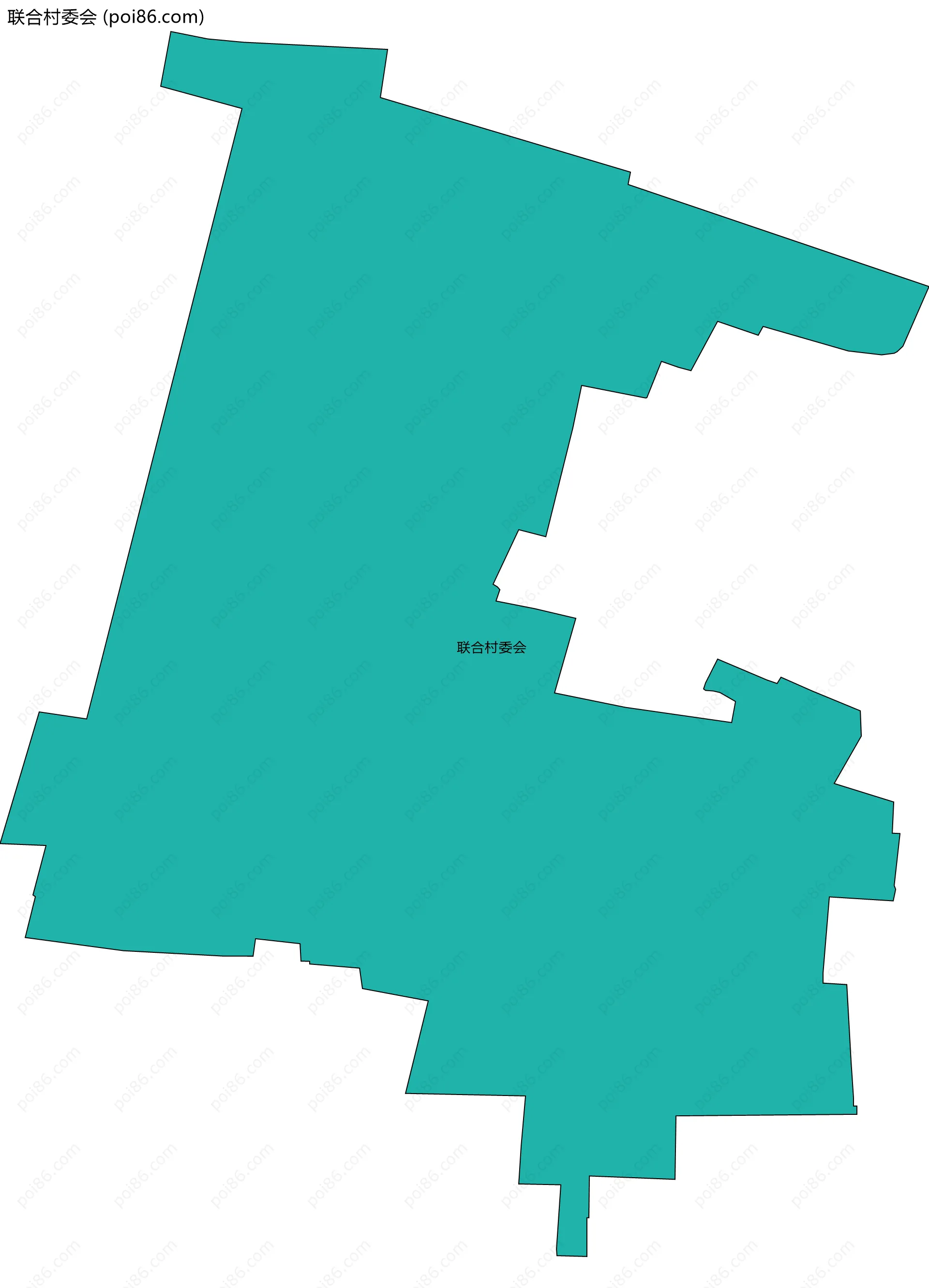 联合村委会边界地图
