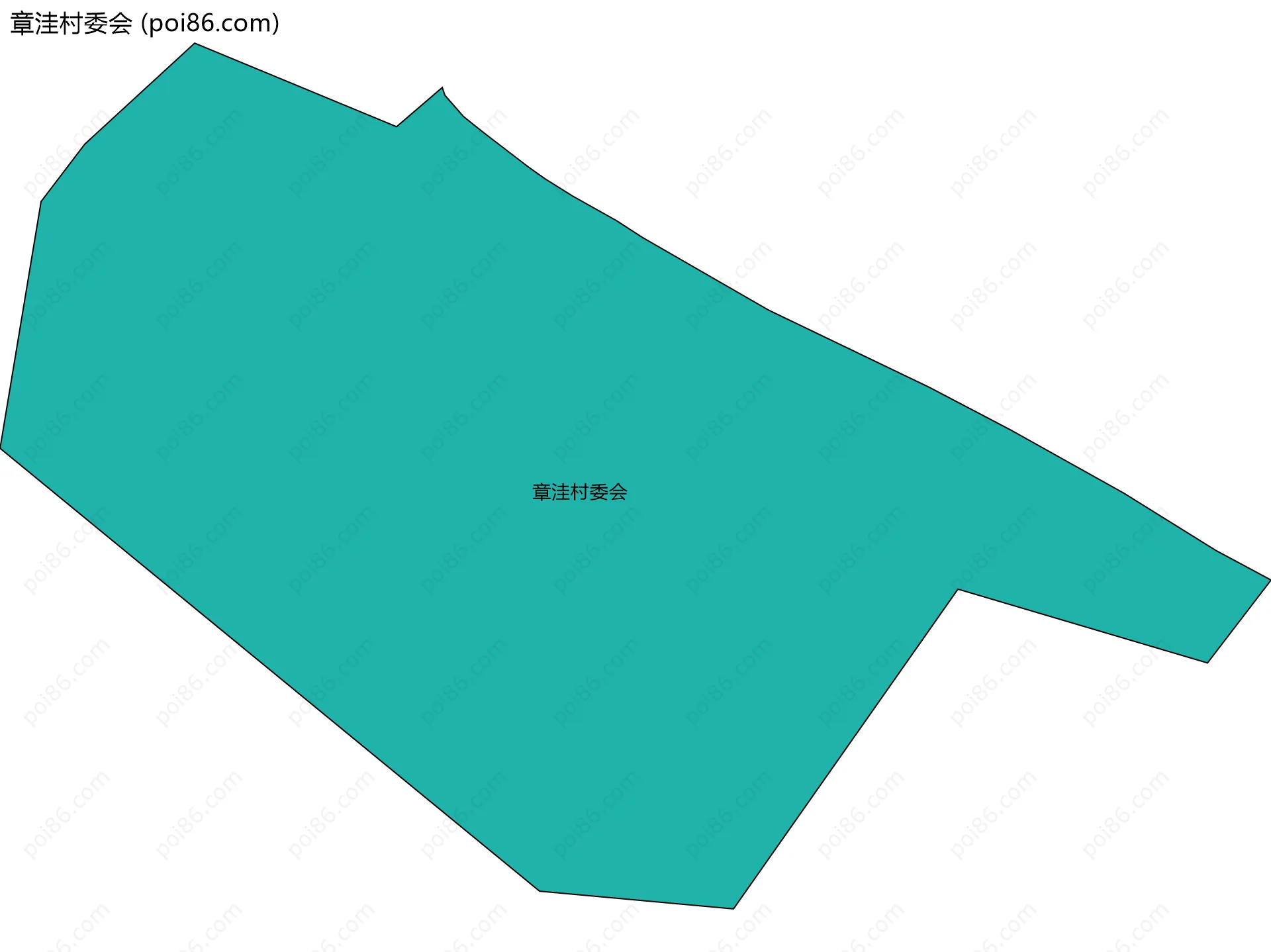 章洼村委会边界地图