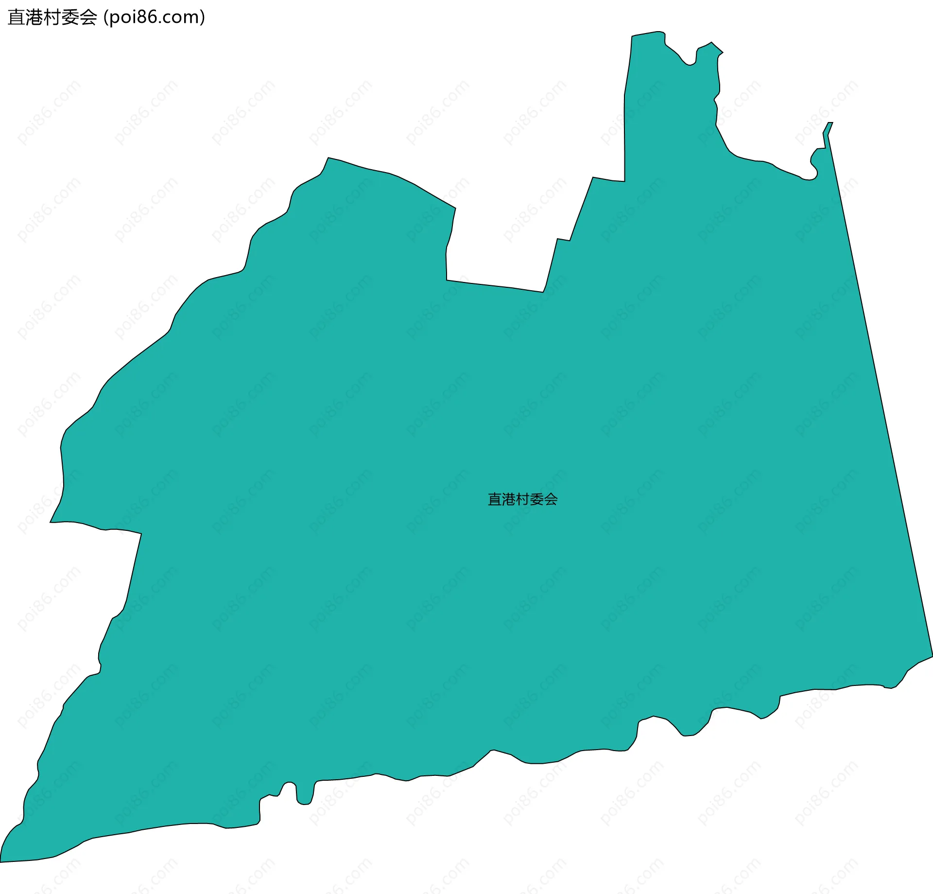 直港村委会边界地图