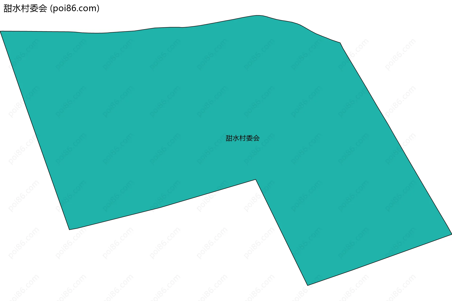 甜水村委会边界地图
