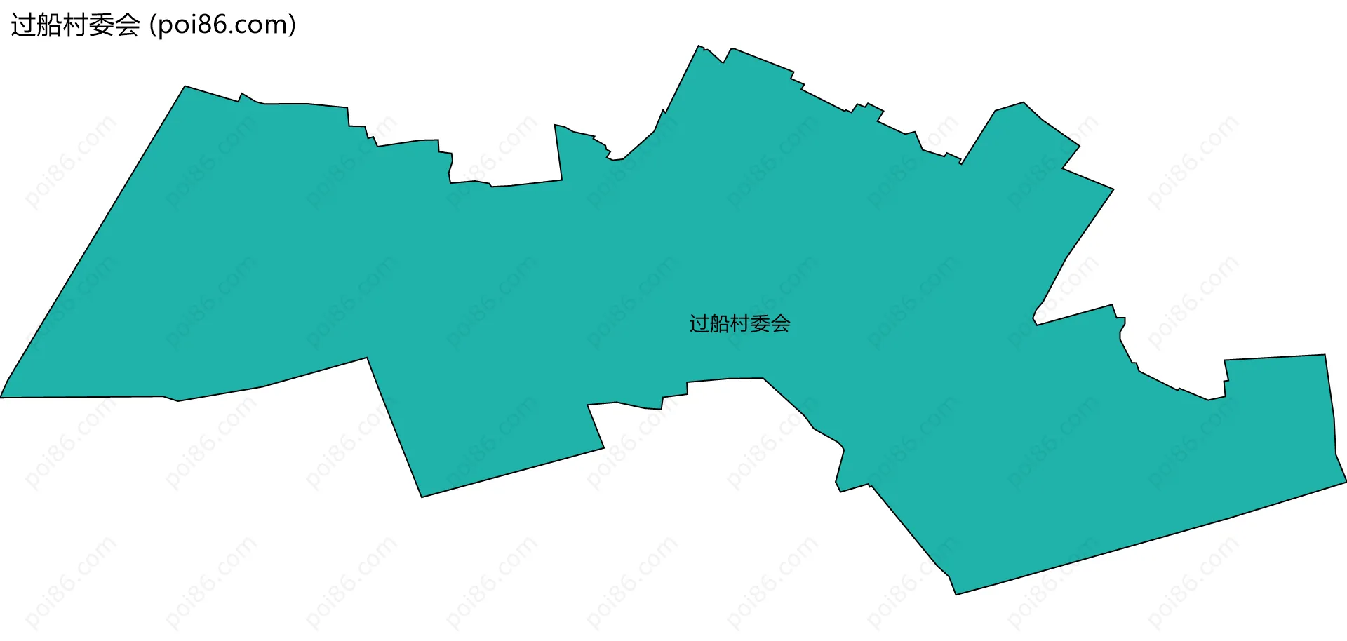 过船村委会边界地图