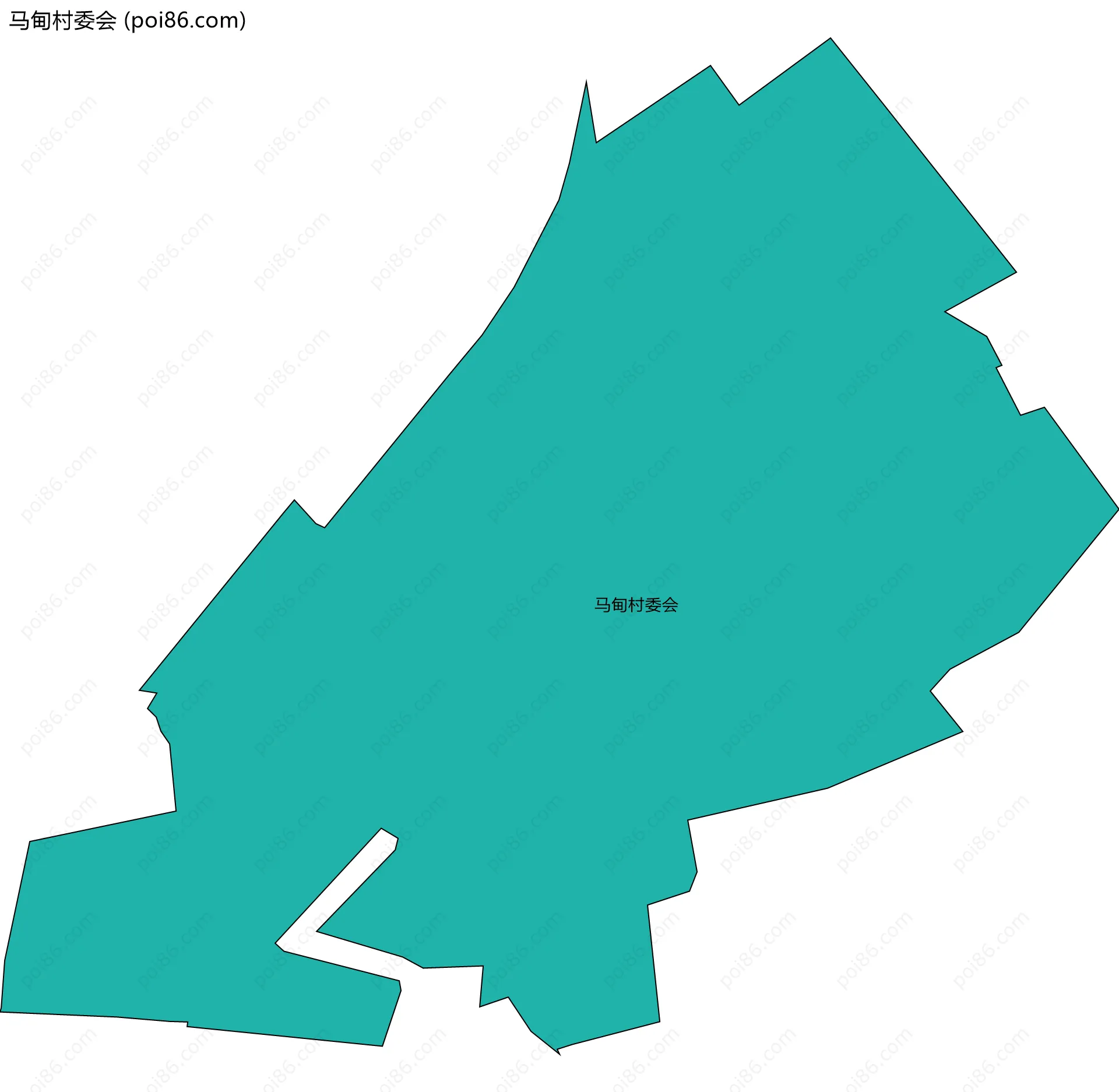 马甸村委会边界地图