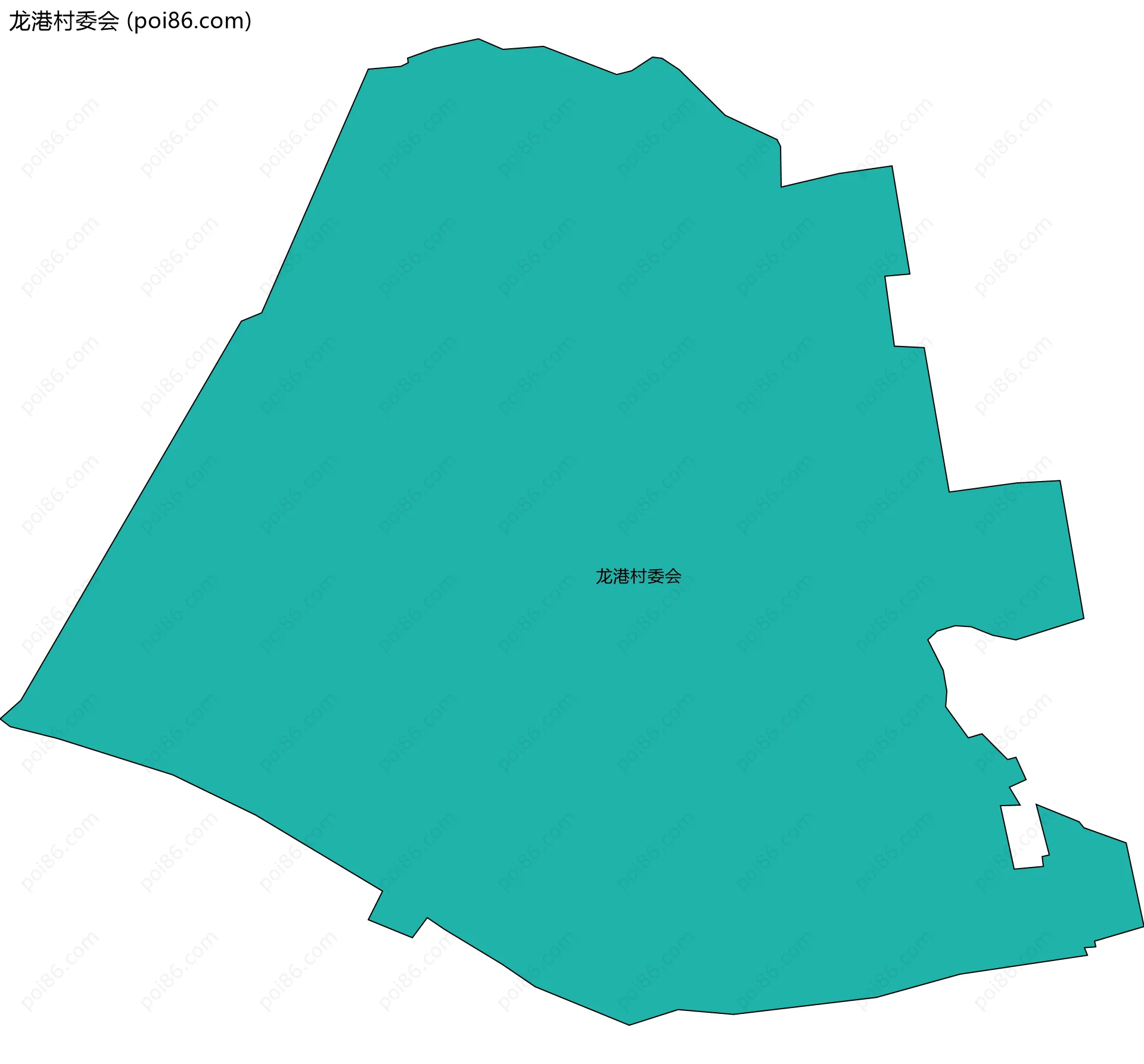 龙港村委会边界地图