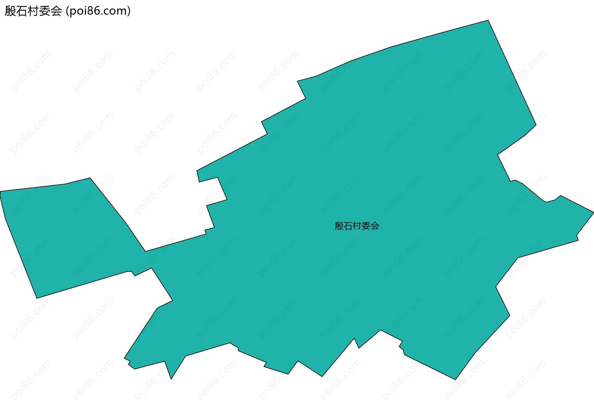 殷石村委会边界地图