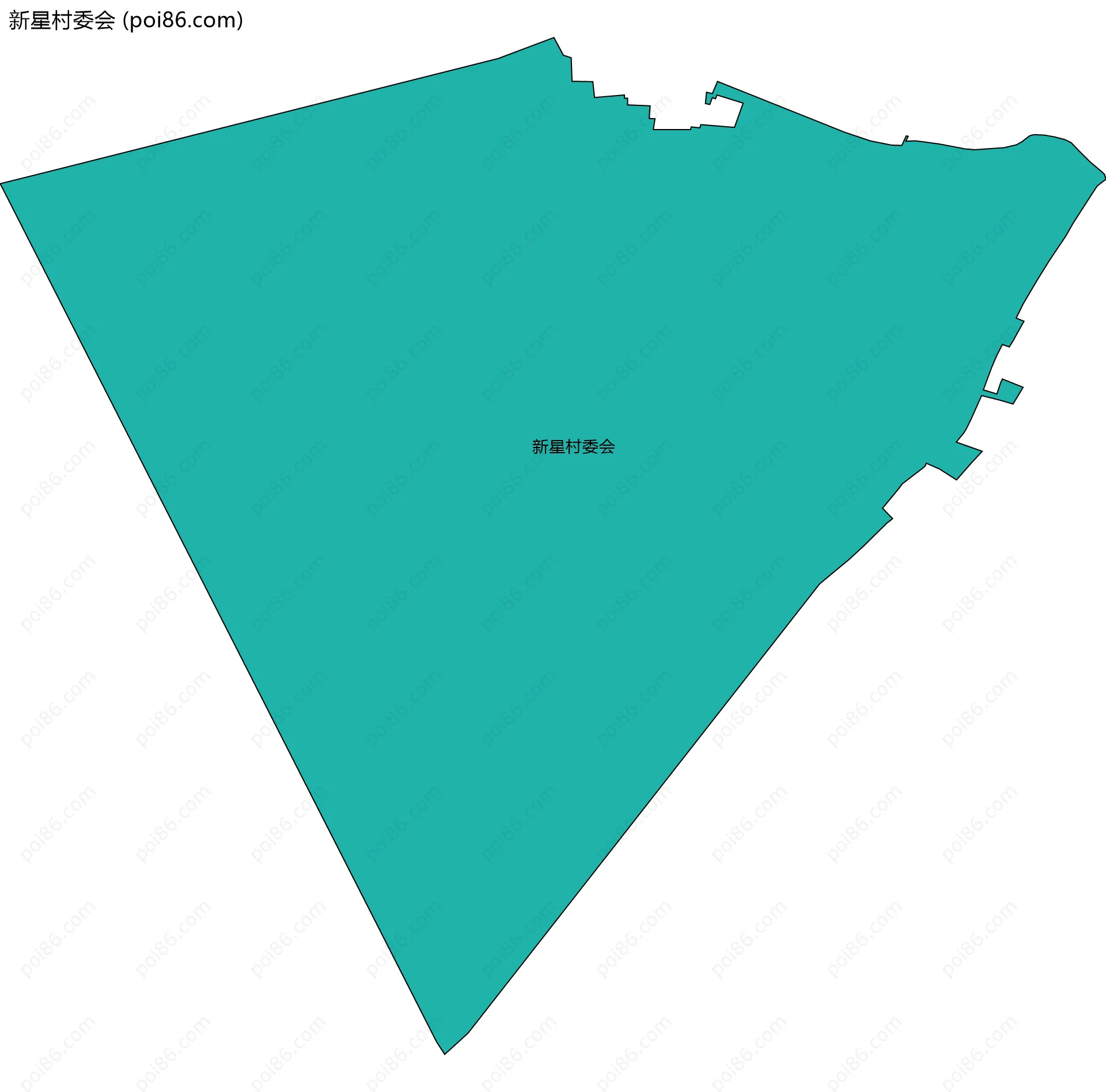 新星村委会边界地图