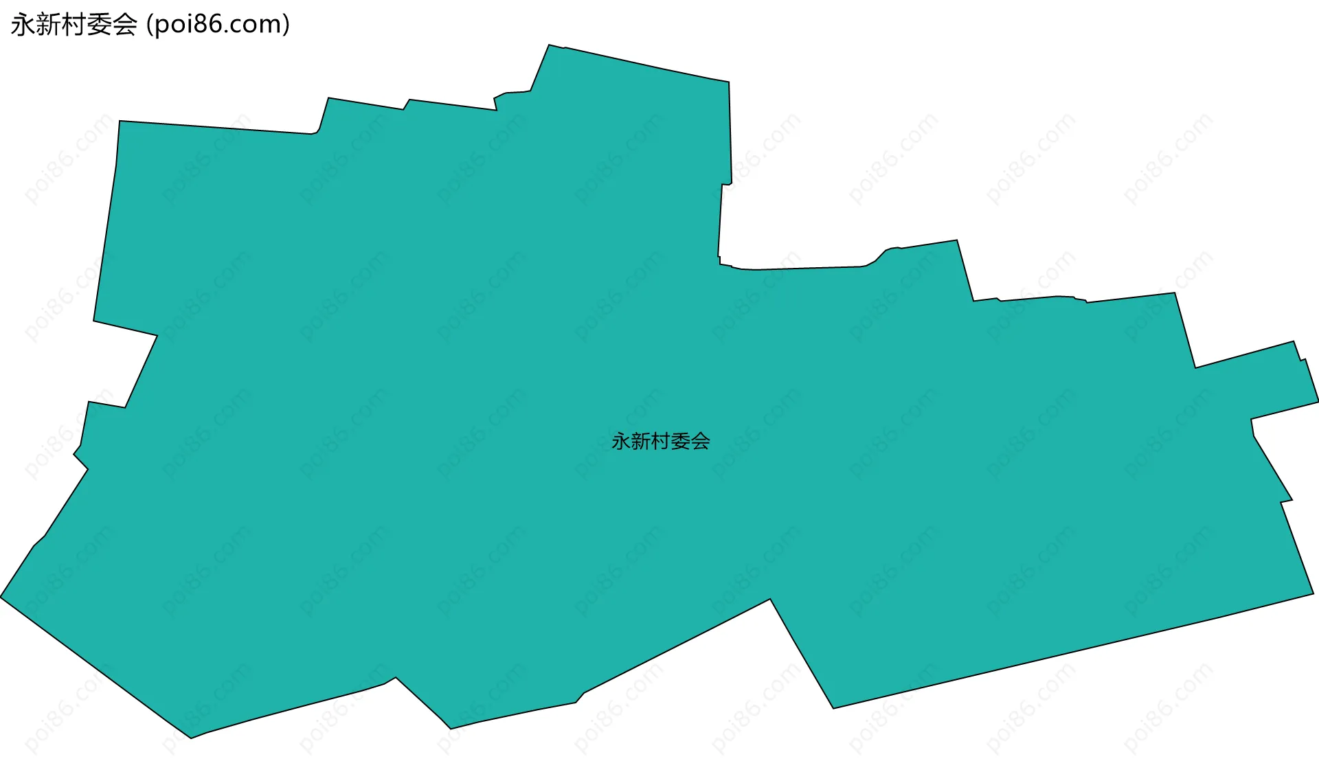永新村委会边界地图