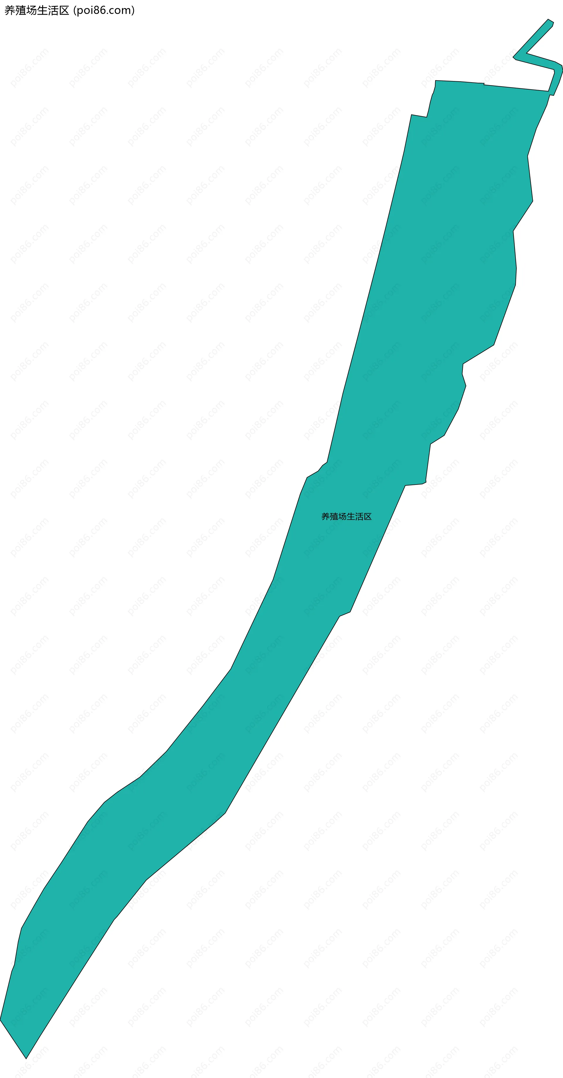 养殖场生活区边界地图