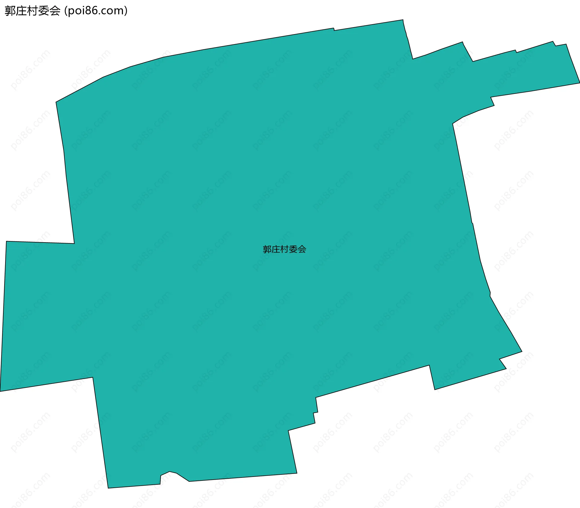 郭庄村委会边界地图