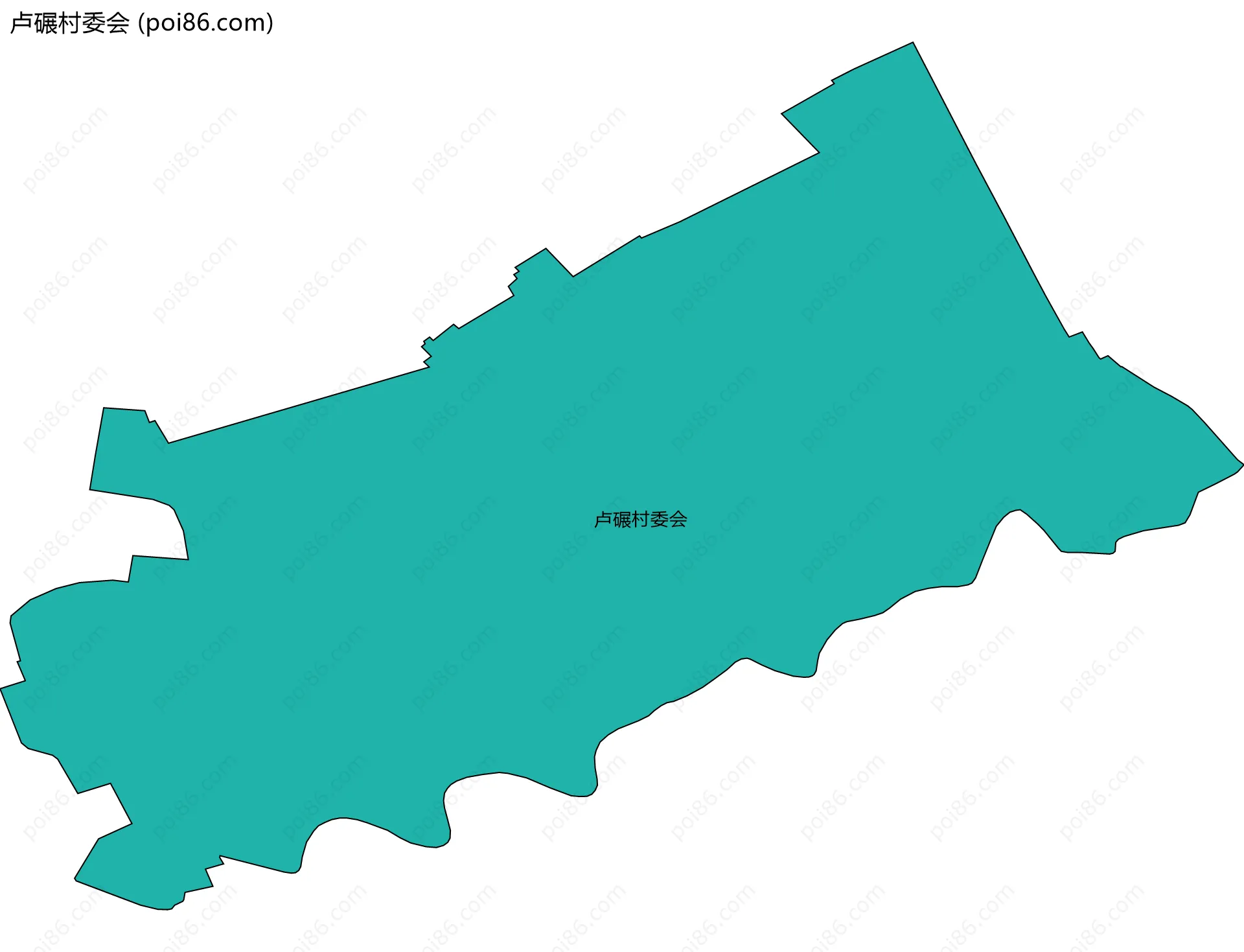 卢碾村委会边界地图