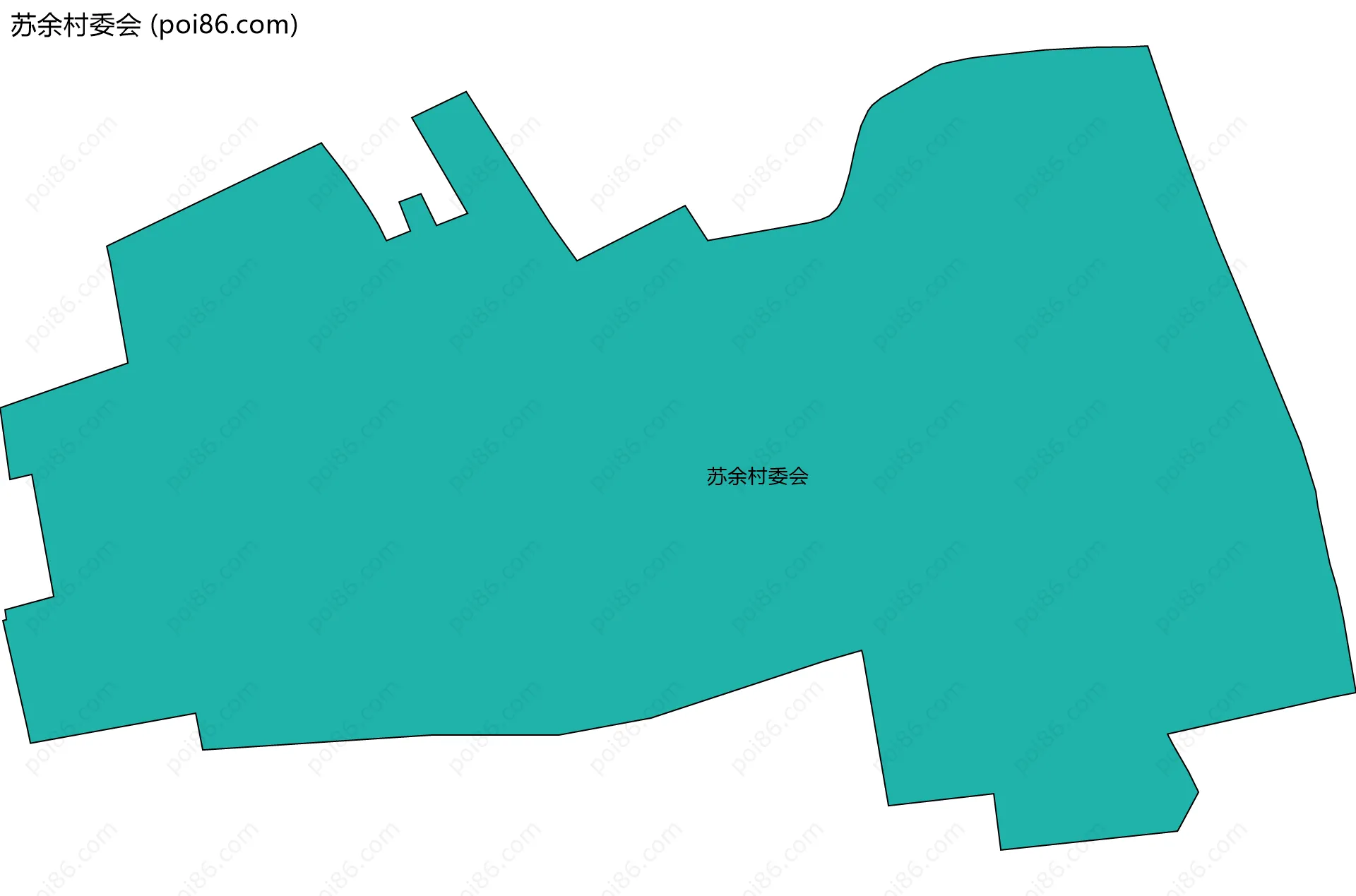 苏余村委会边界地图