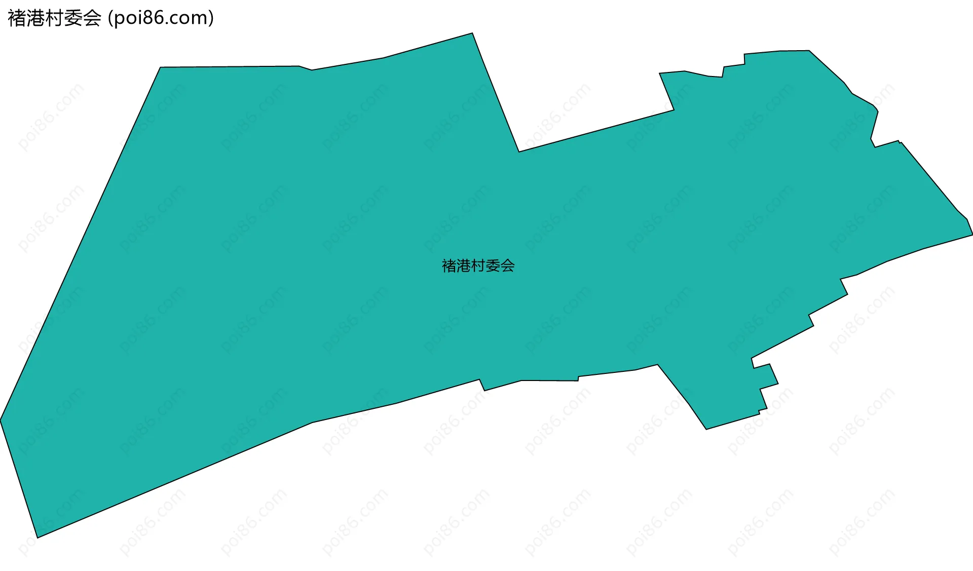 褚港村委会边界地图