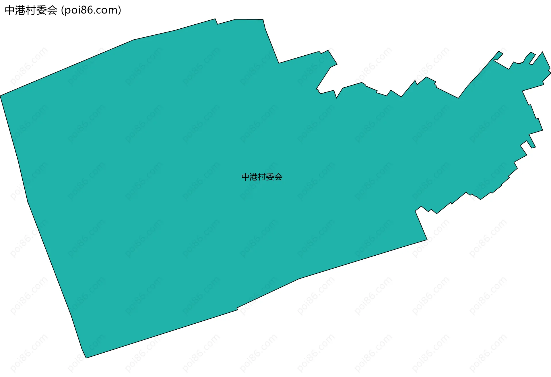 中港村委会边界地图