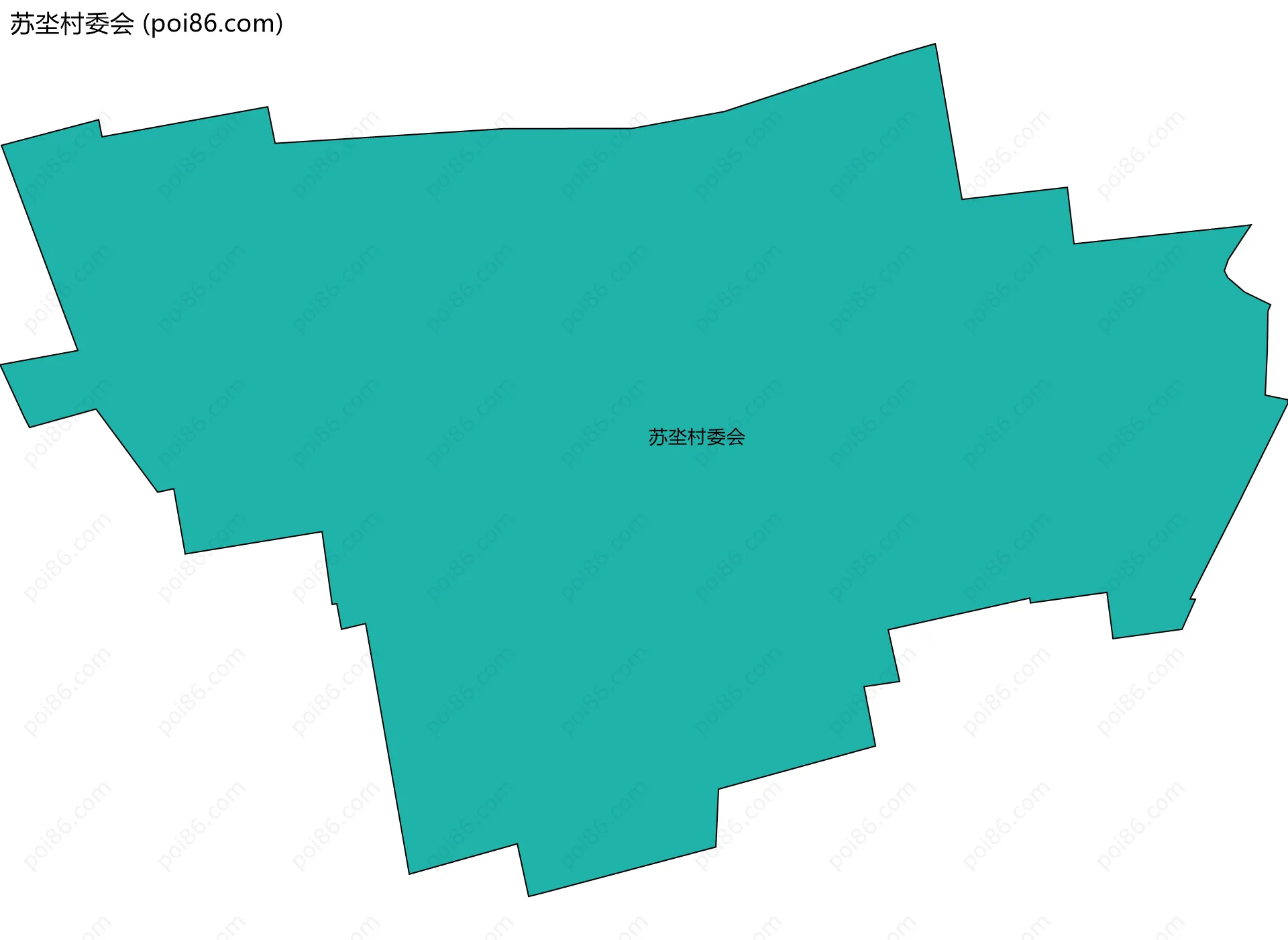 苏坔村委会边界地图