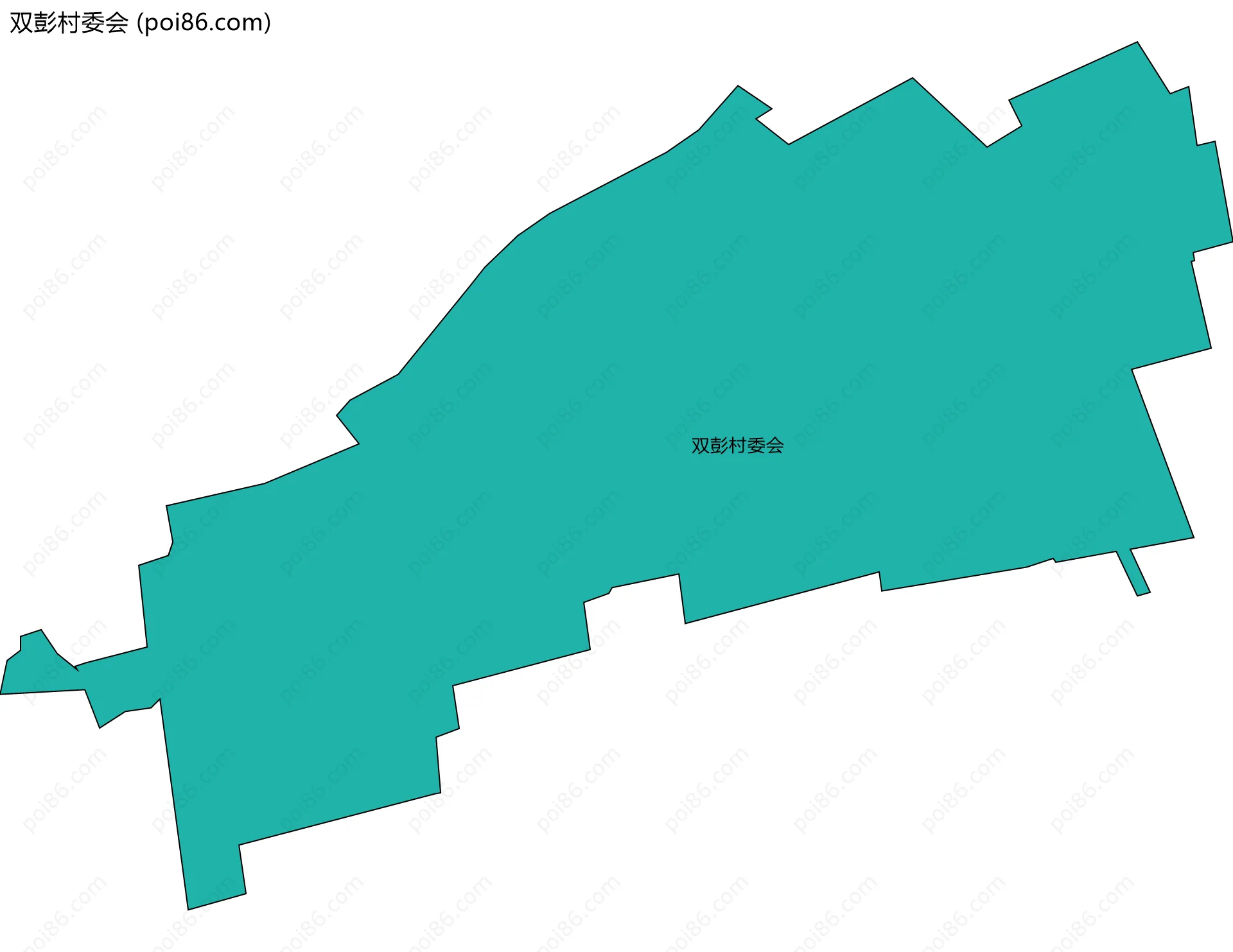 双彭村委会边界地图