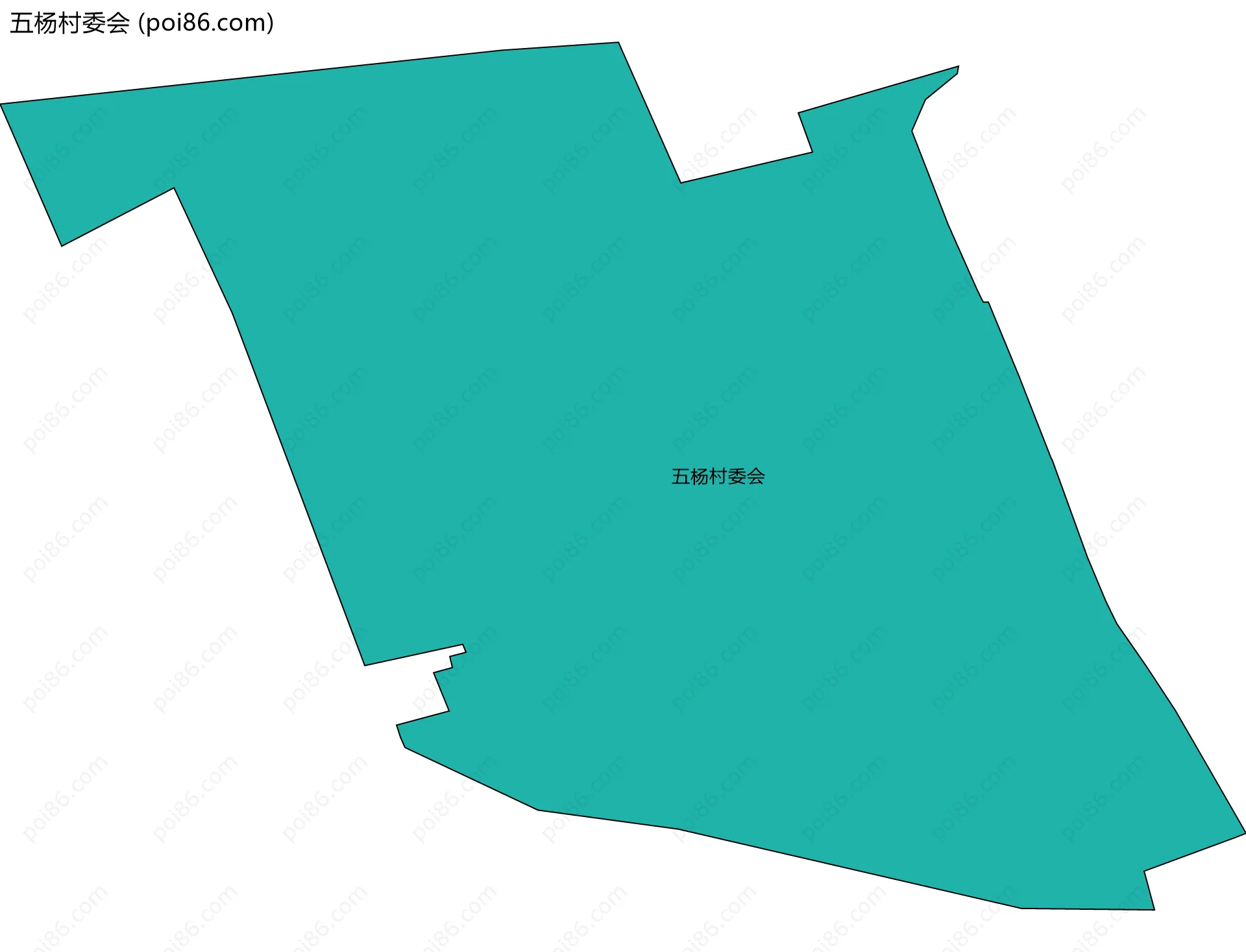 五杨村委会边界地图