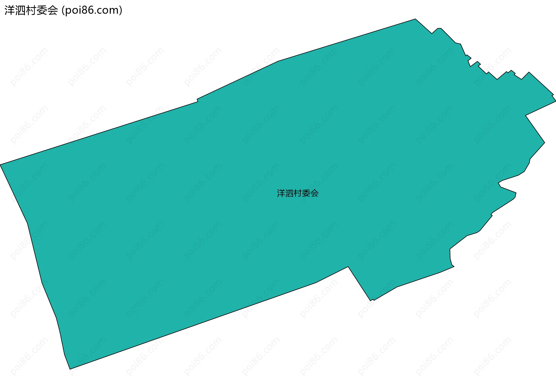 洋泗村委会边界地图