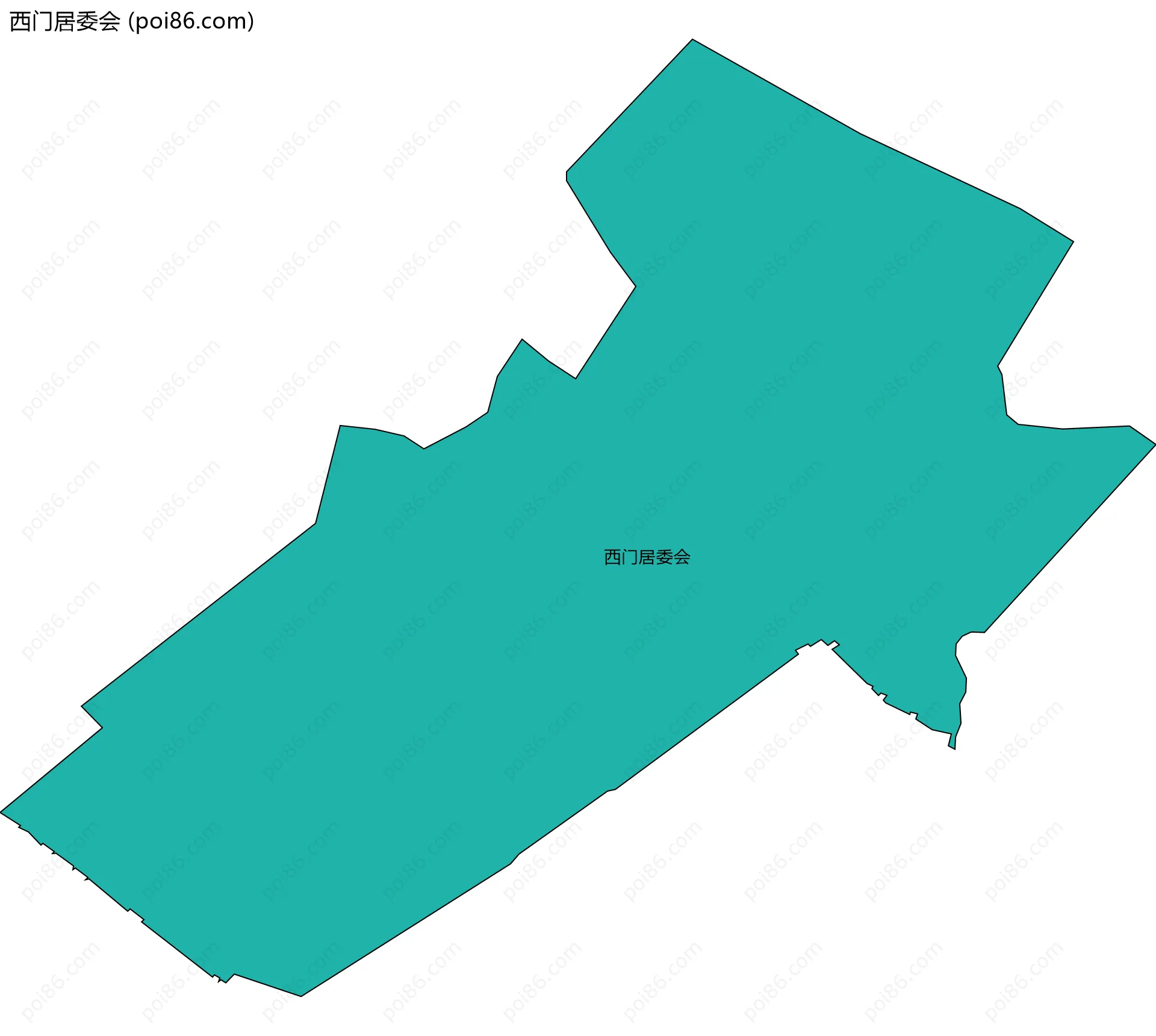 西门居委会边界地图