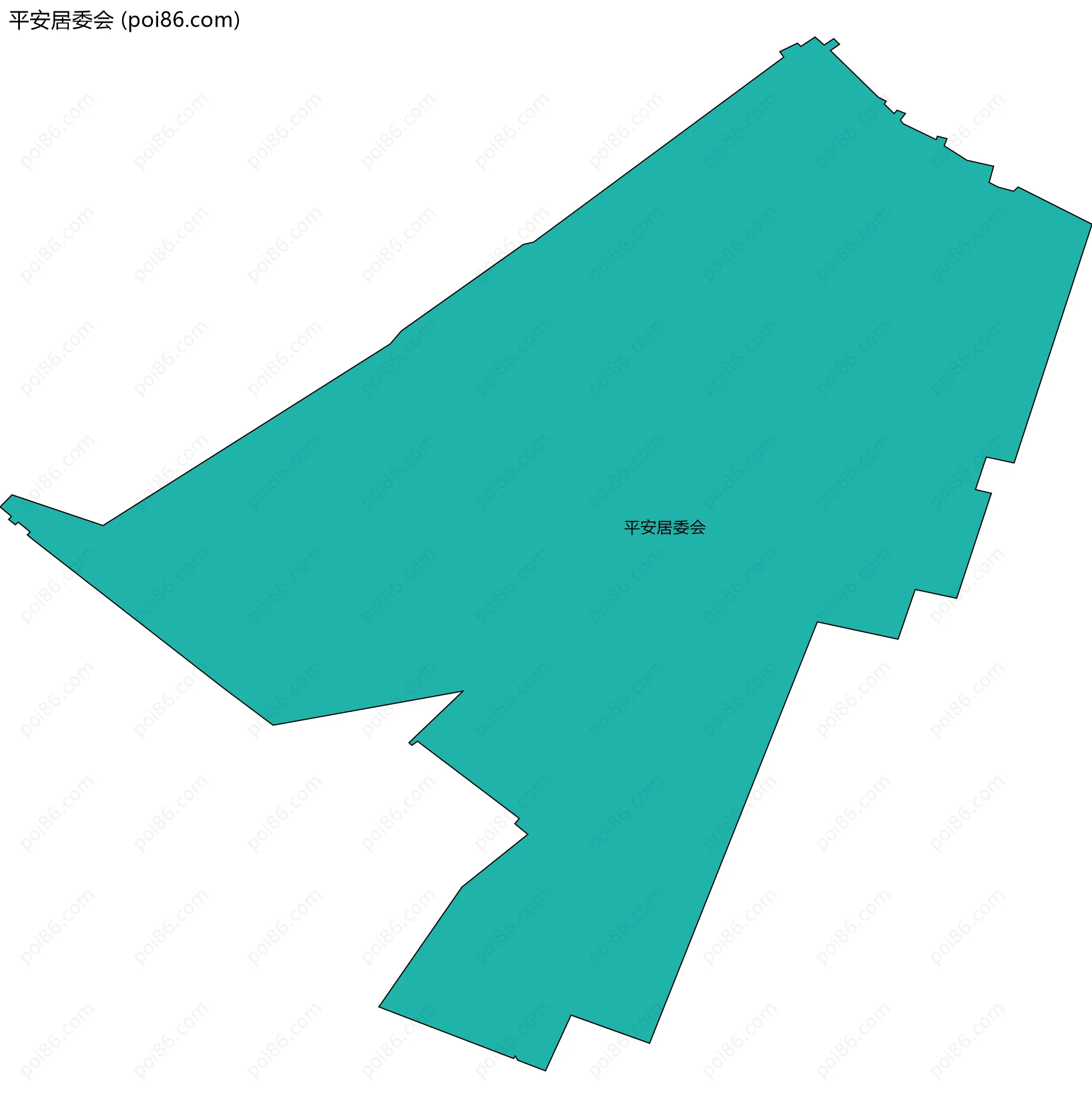 平安居委会边界地图