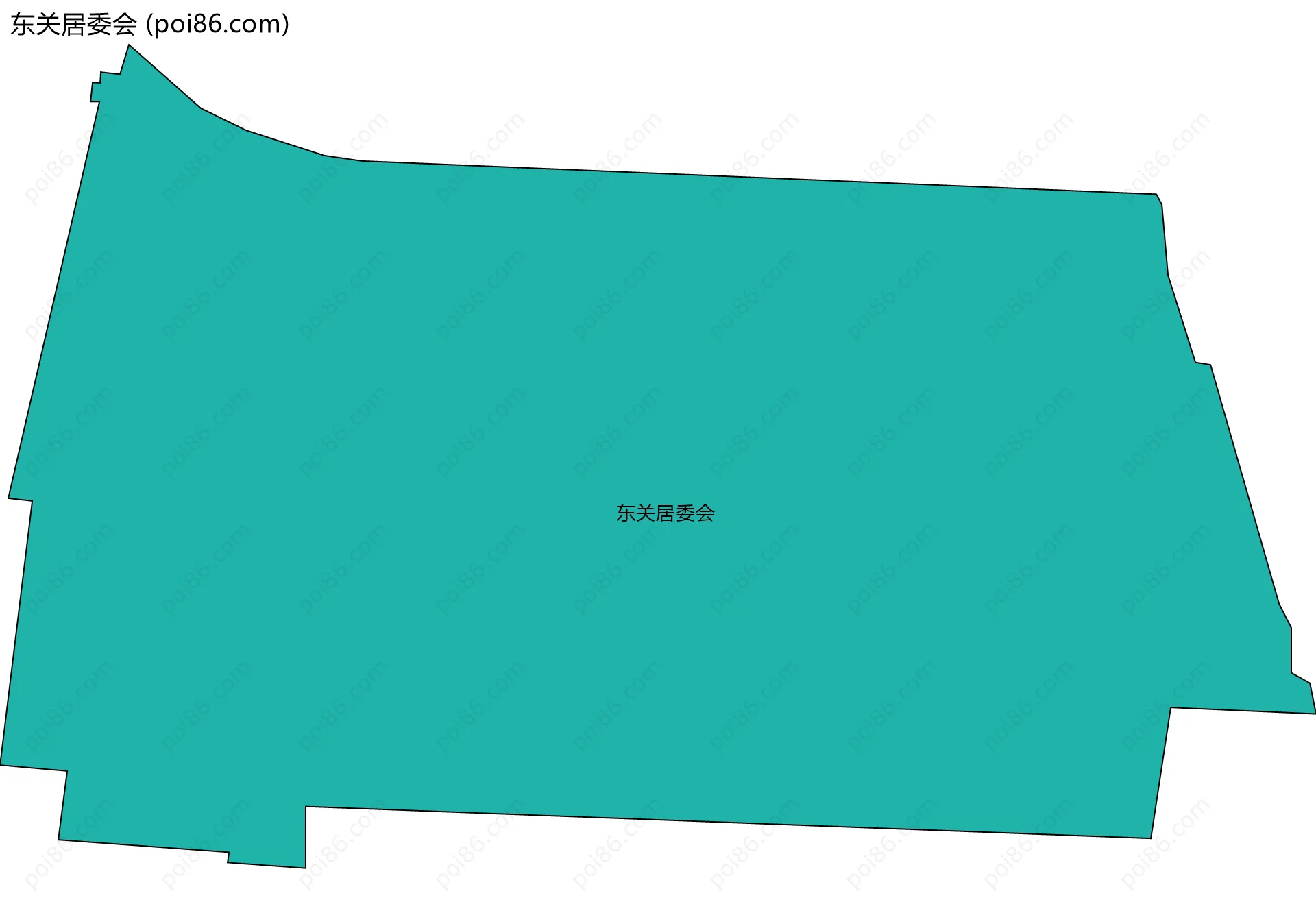 东关居委会边界地图