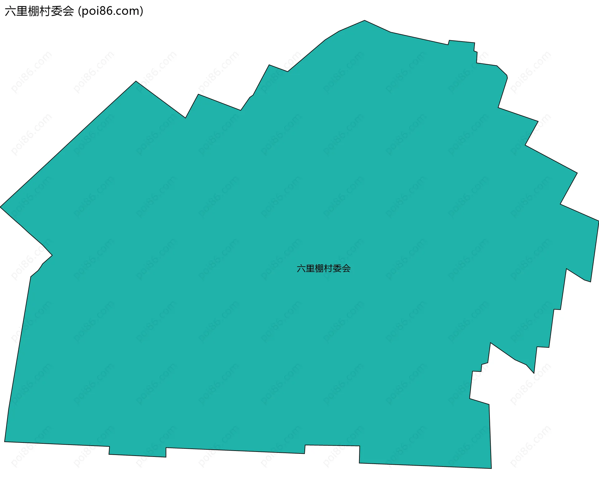 六里棚村委会边界地图