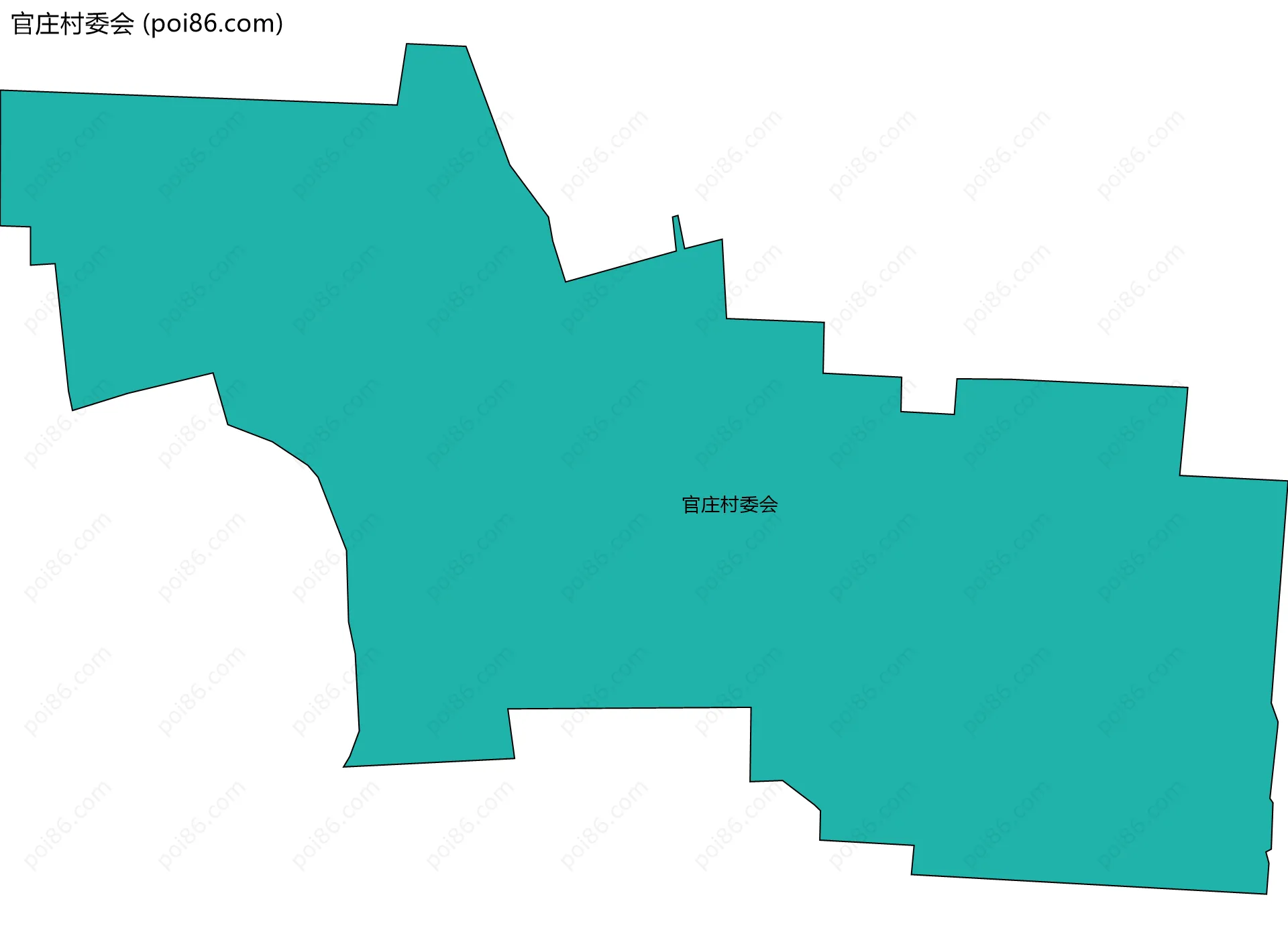 官庄村委会边界地图