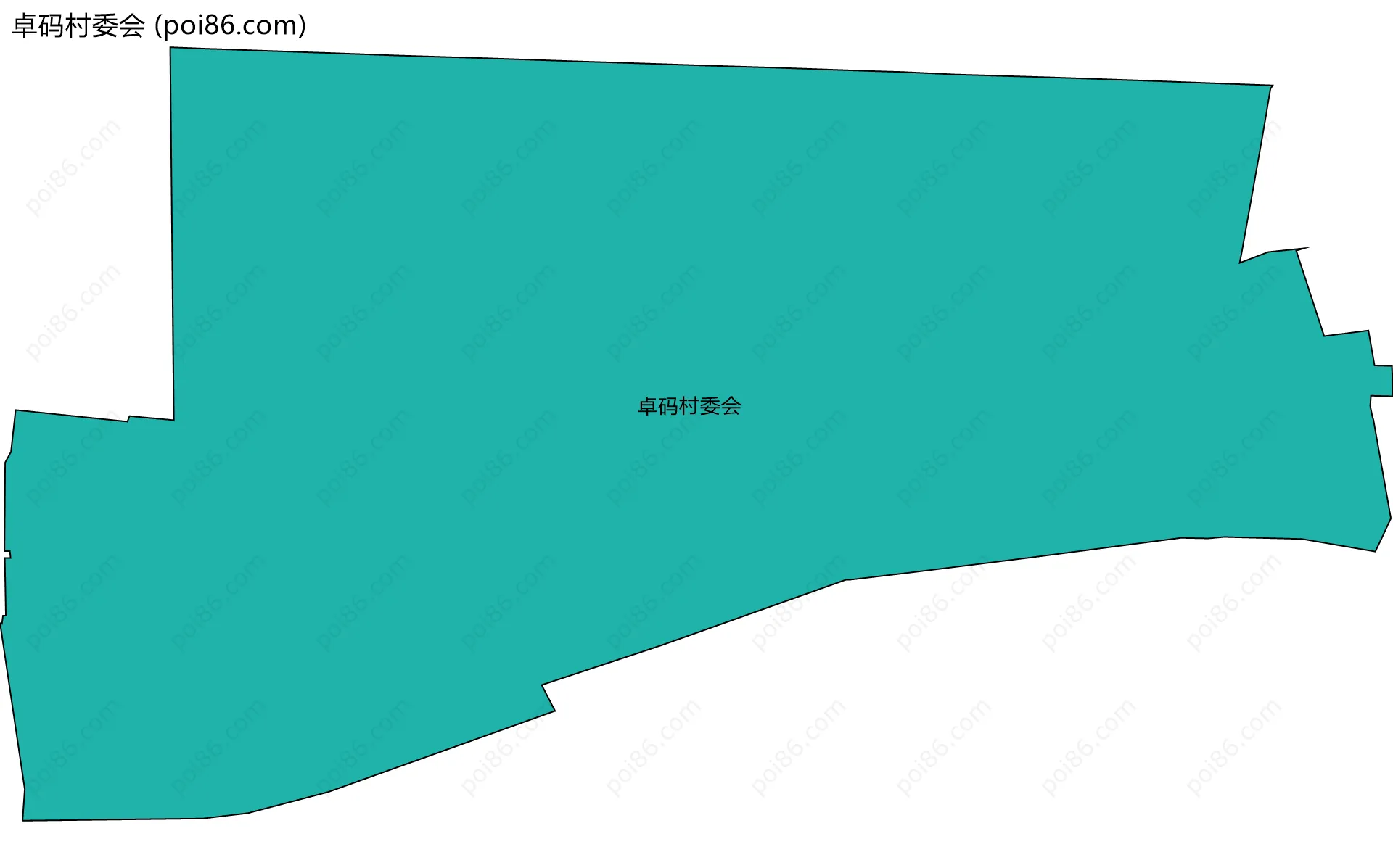 卓码村委会边界地图