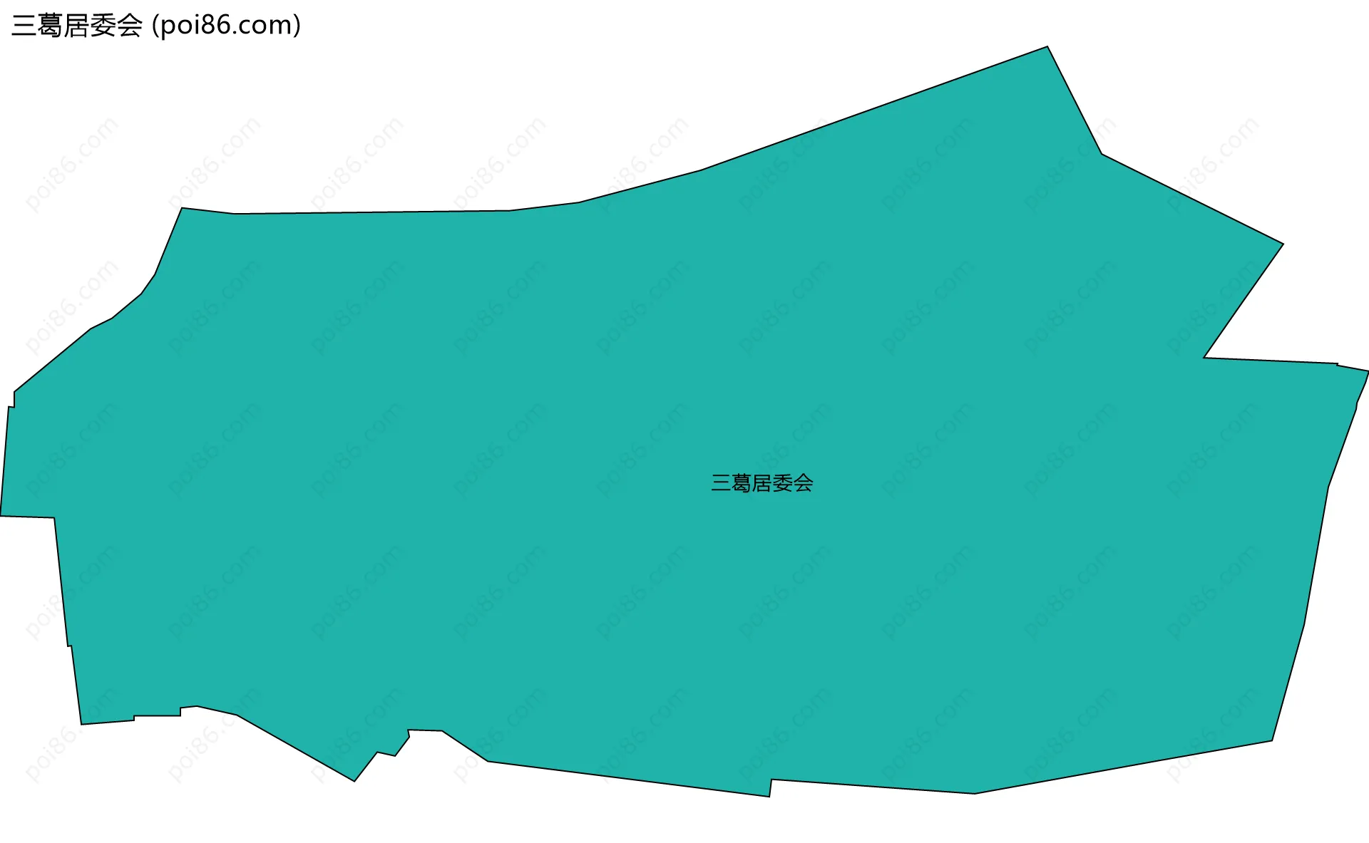 三葛居委会边界地图