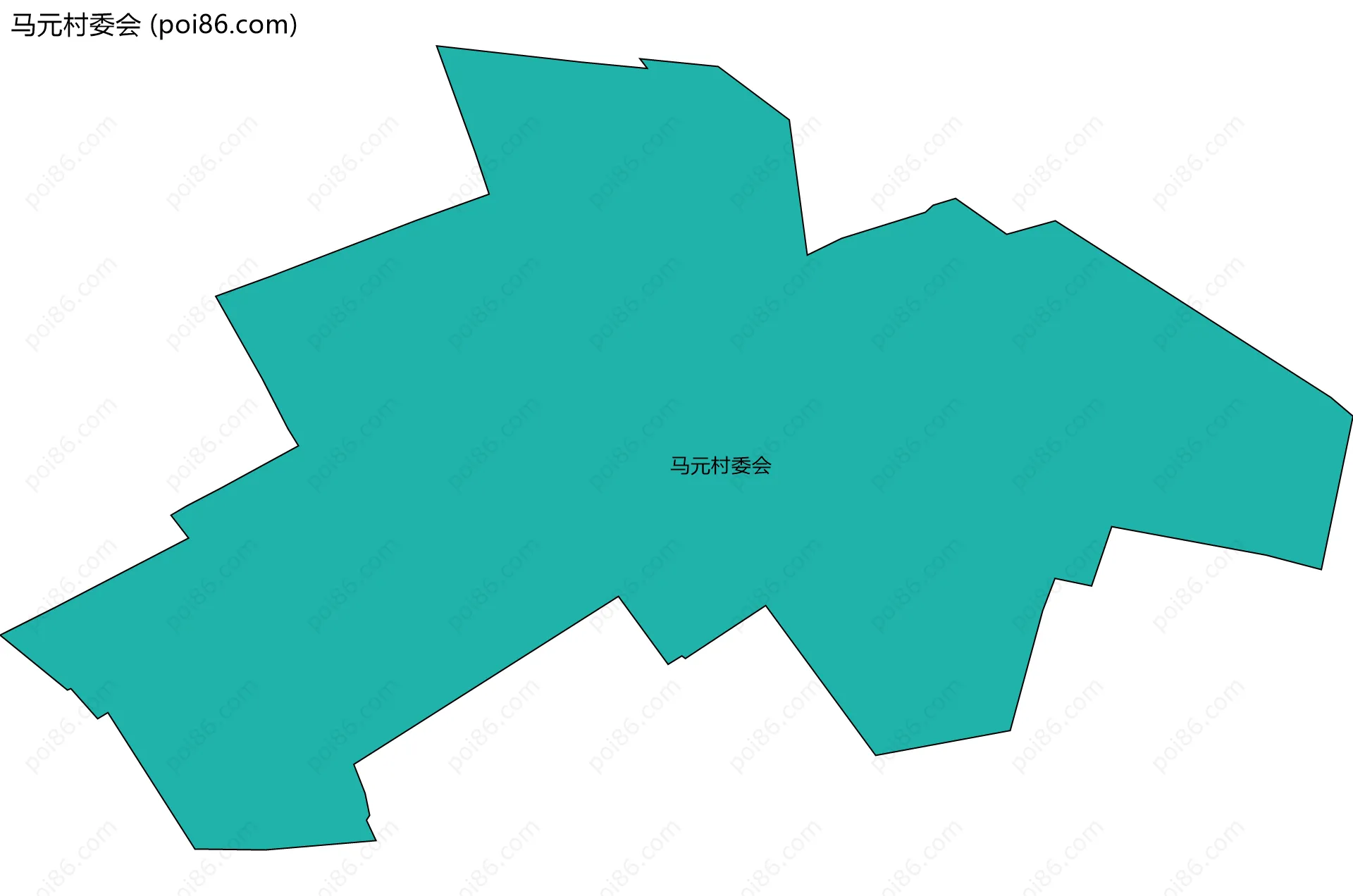 马元村委会边界地图