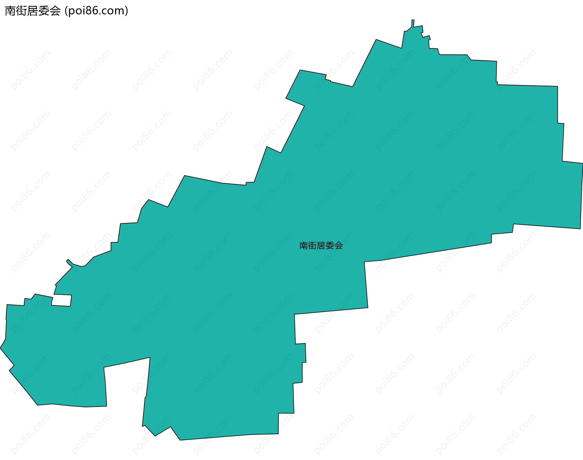 南街居委会边界地图