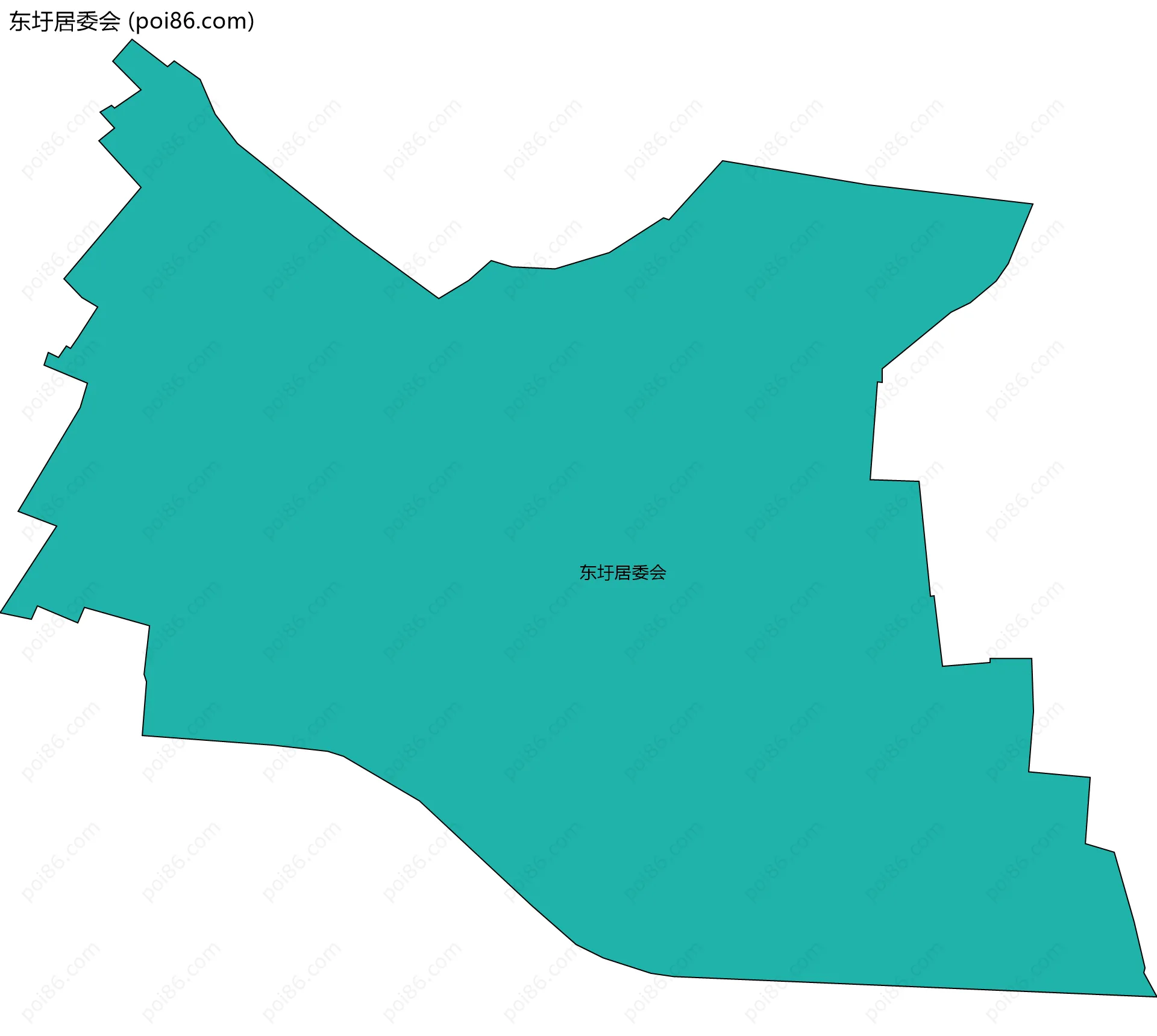 东圩居委会边界地图