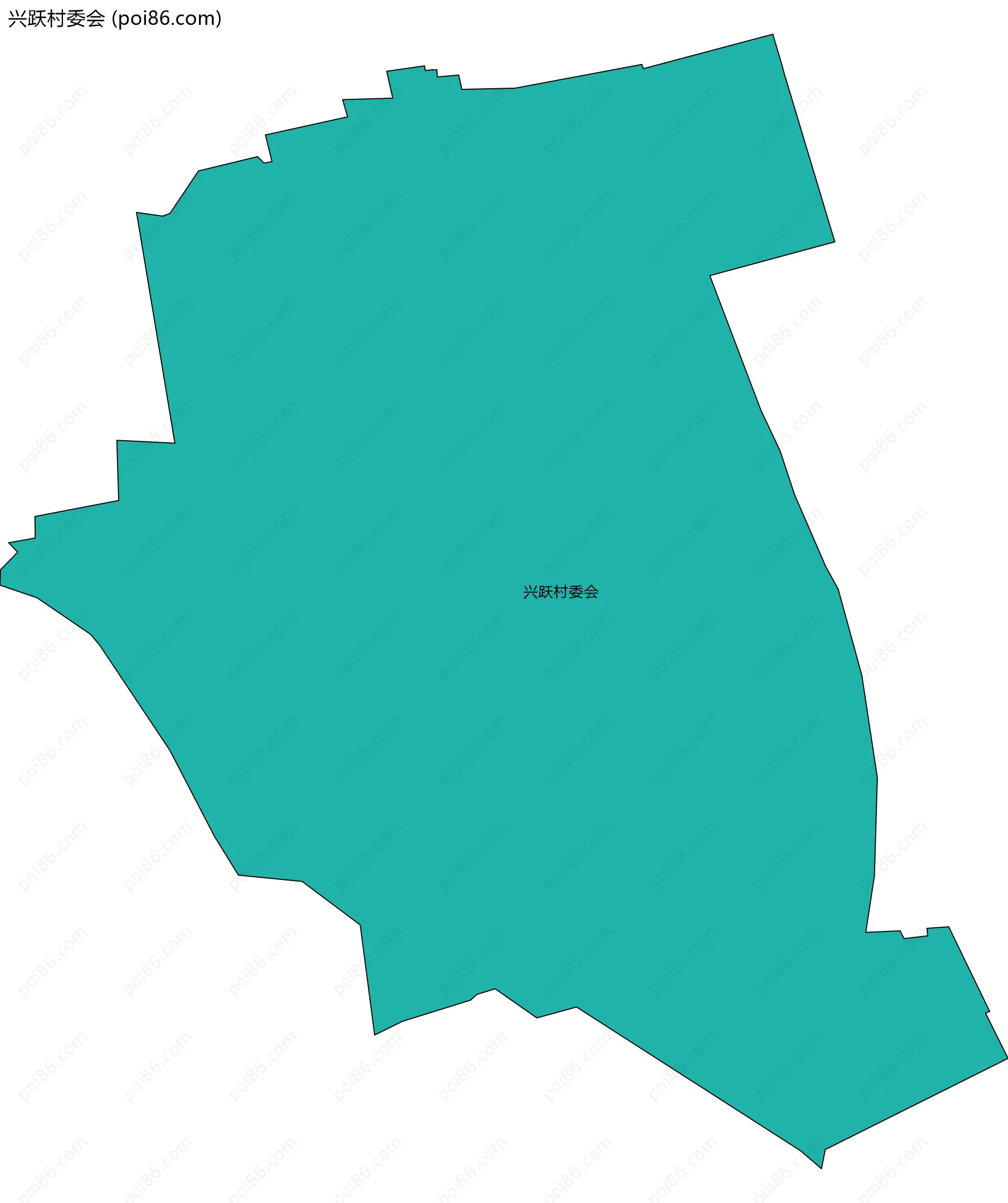 兴跃村委会边界地图