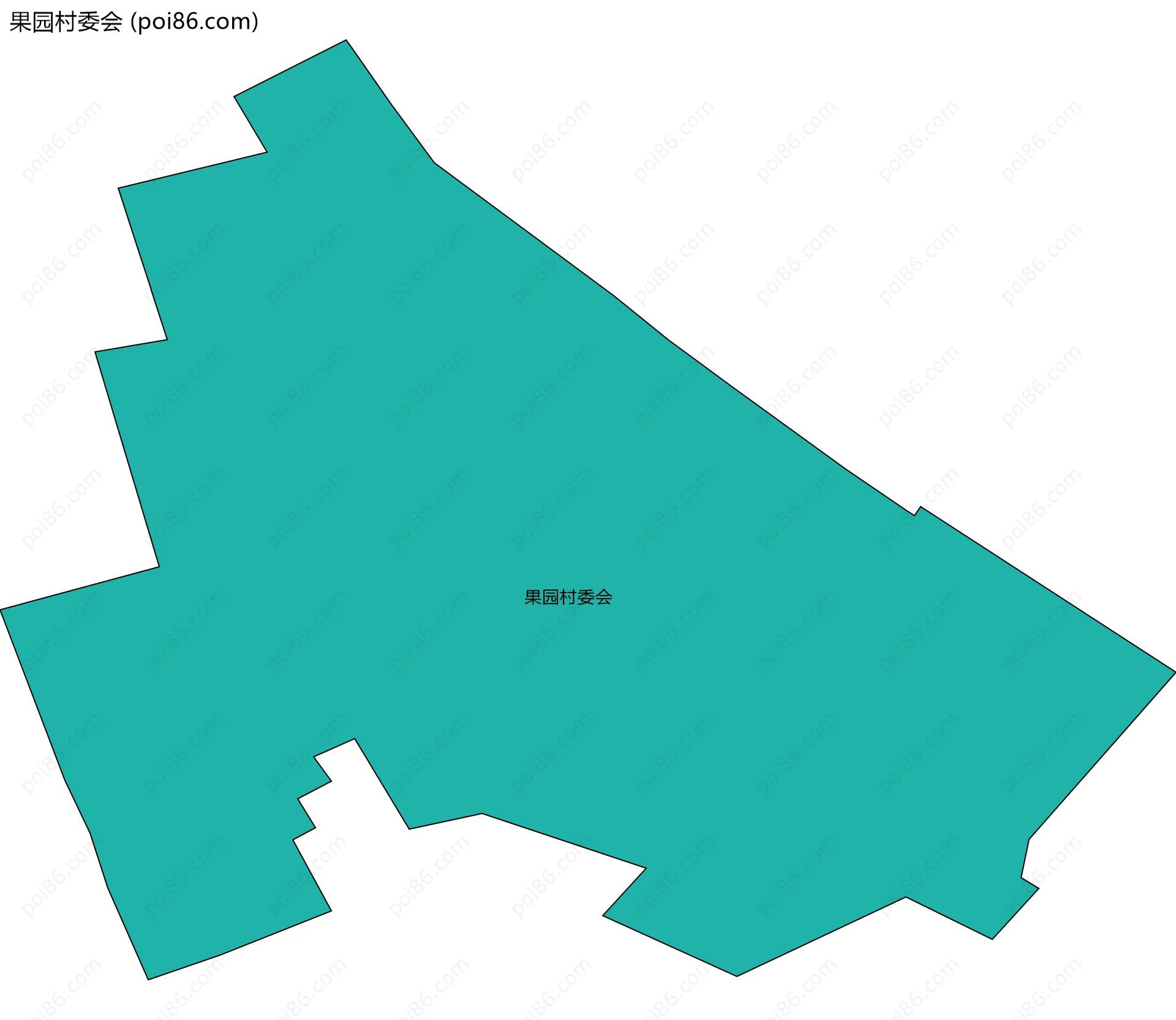 果园村委会边界地图