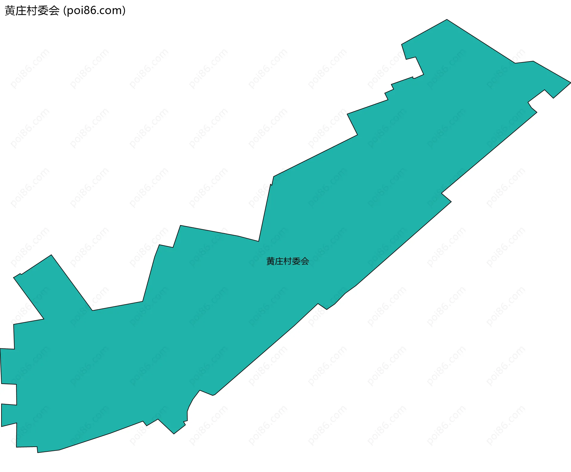 黄庄村委会边界地图