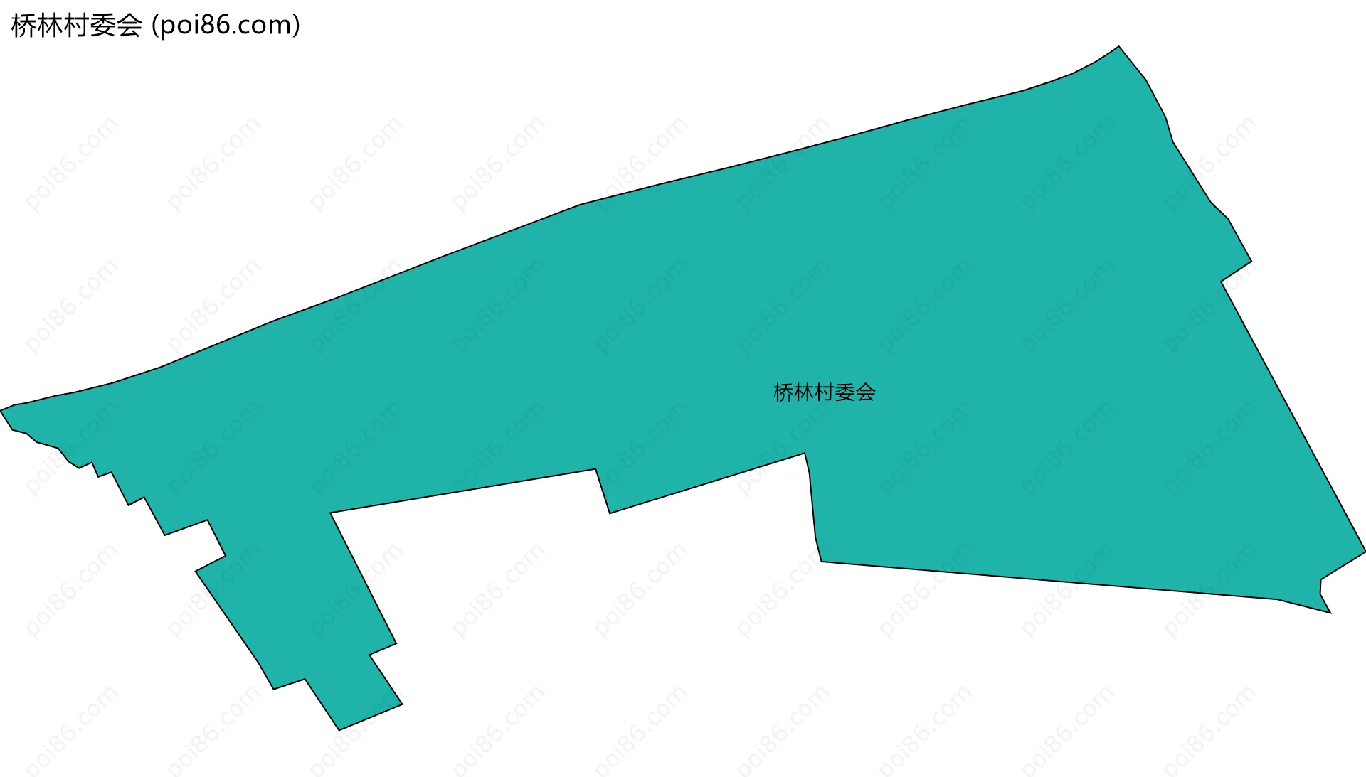 桥林村委会边界地图